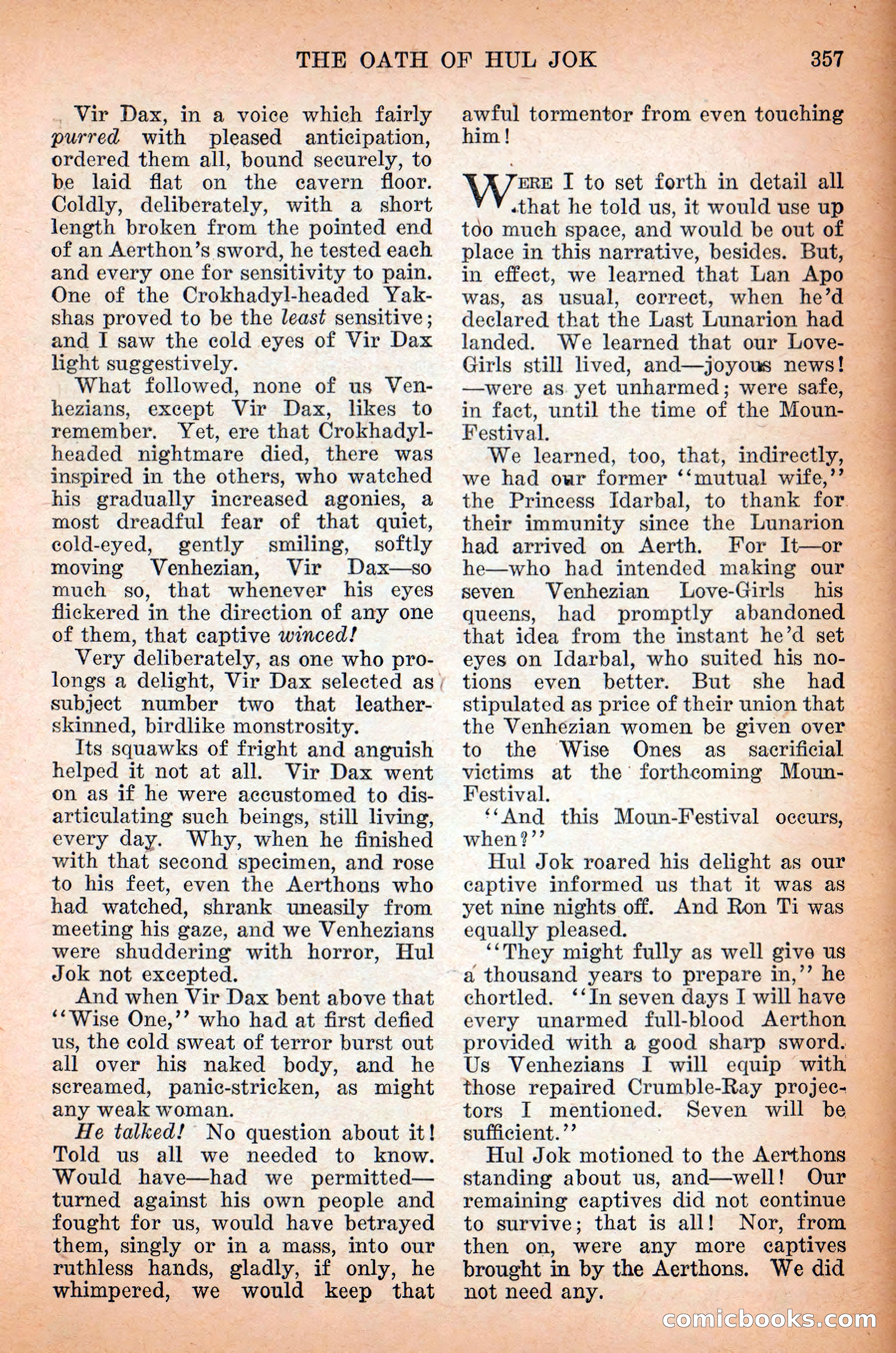 Weird Tales, Vol. 12 No. 3 — page 71 of 148