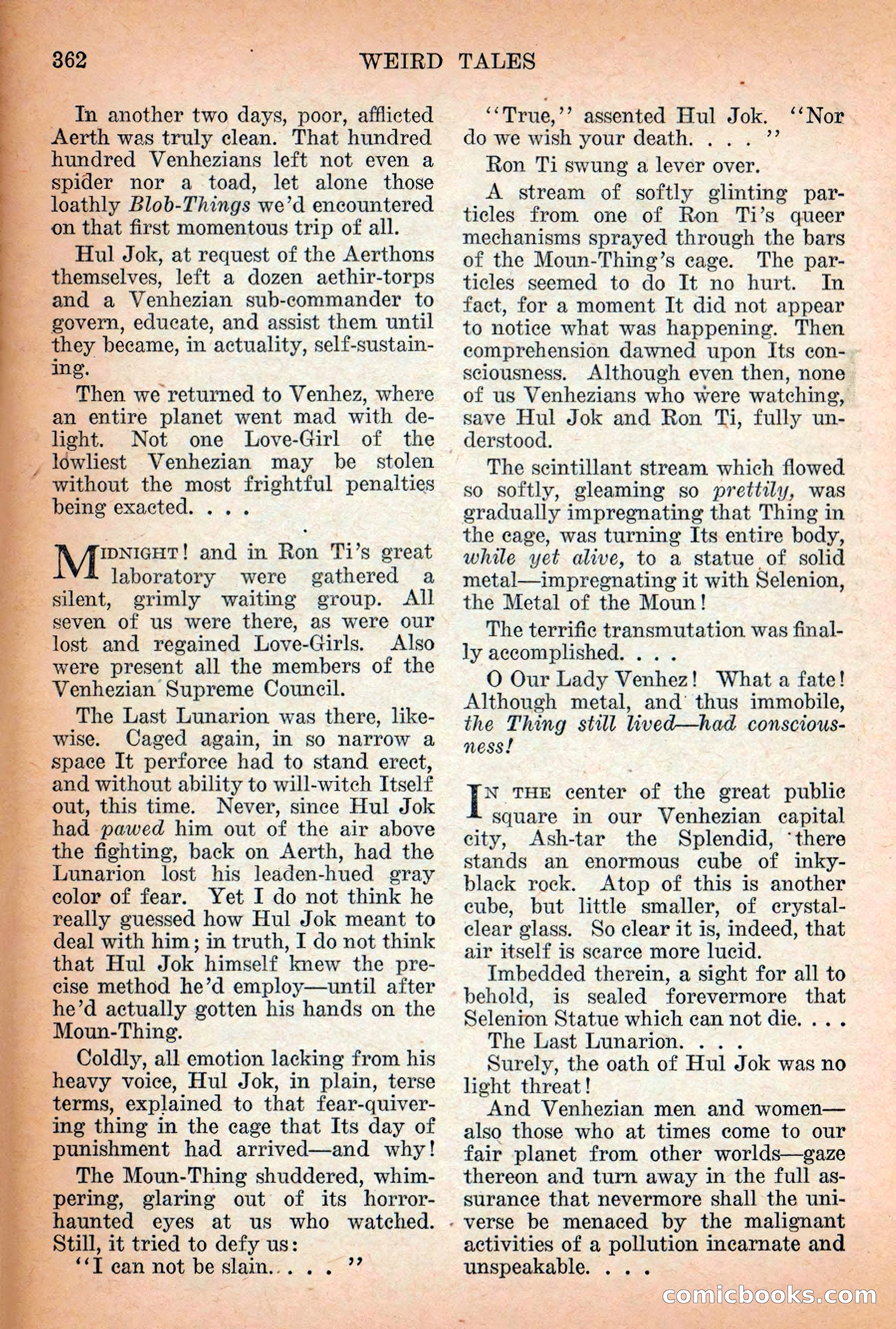 Weird Tales, Vol. 12 No. 3 — page 76 of 148