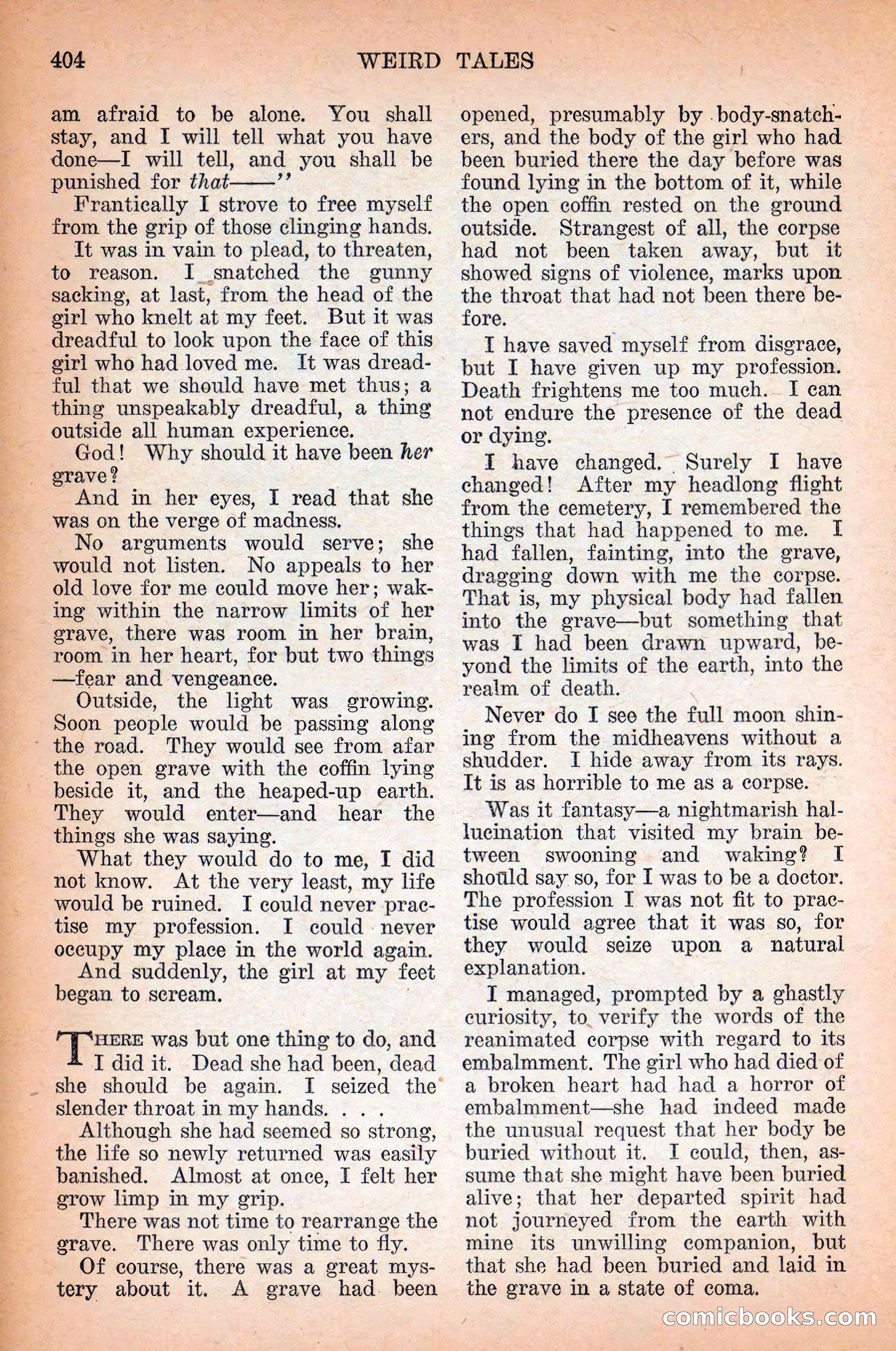 Weird Tales, Vol. 12 No. 3 — page 118 of 148