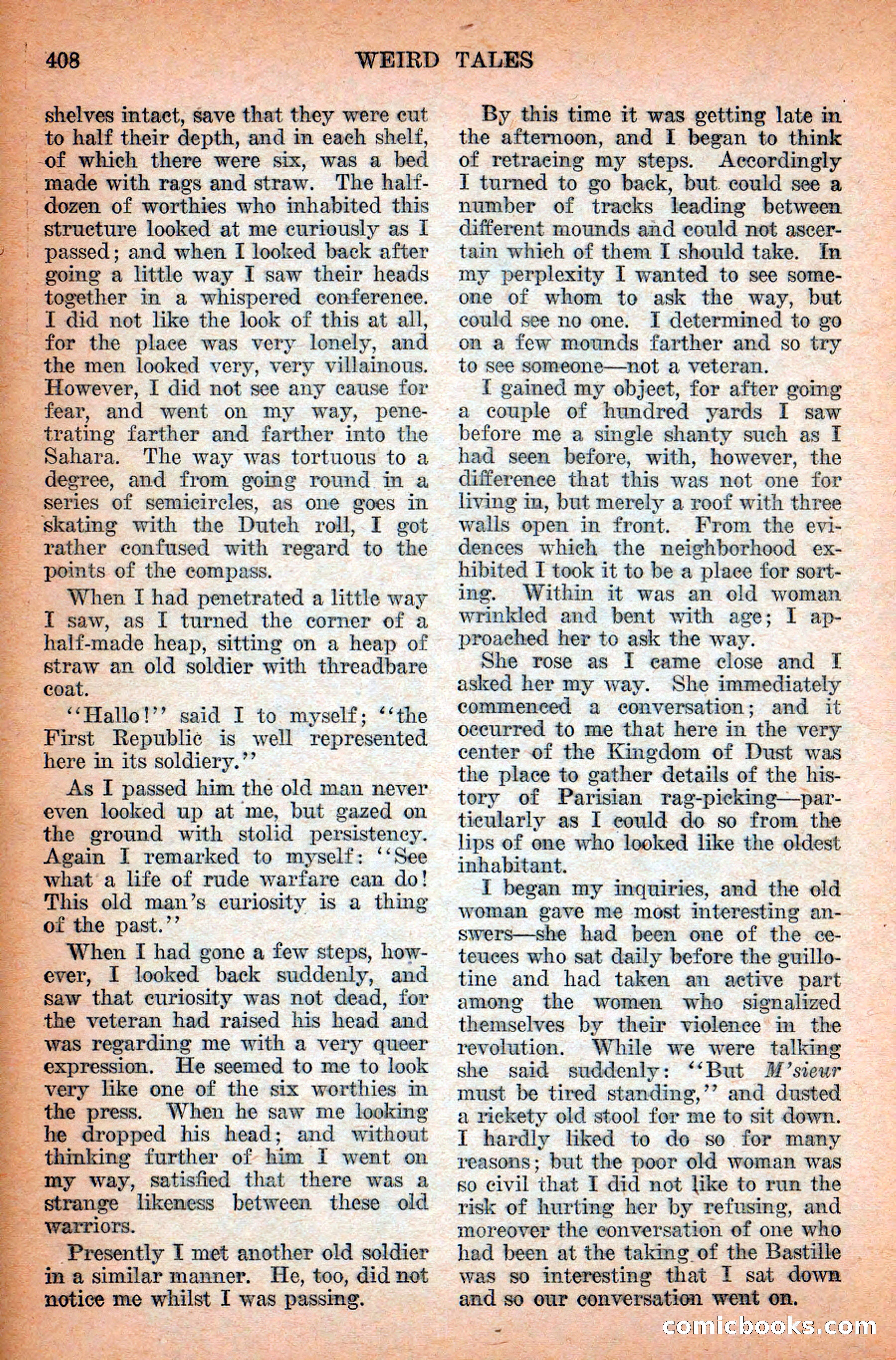 Weird Tales, Vol. 12 No. 3 — page 122 of 148