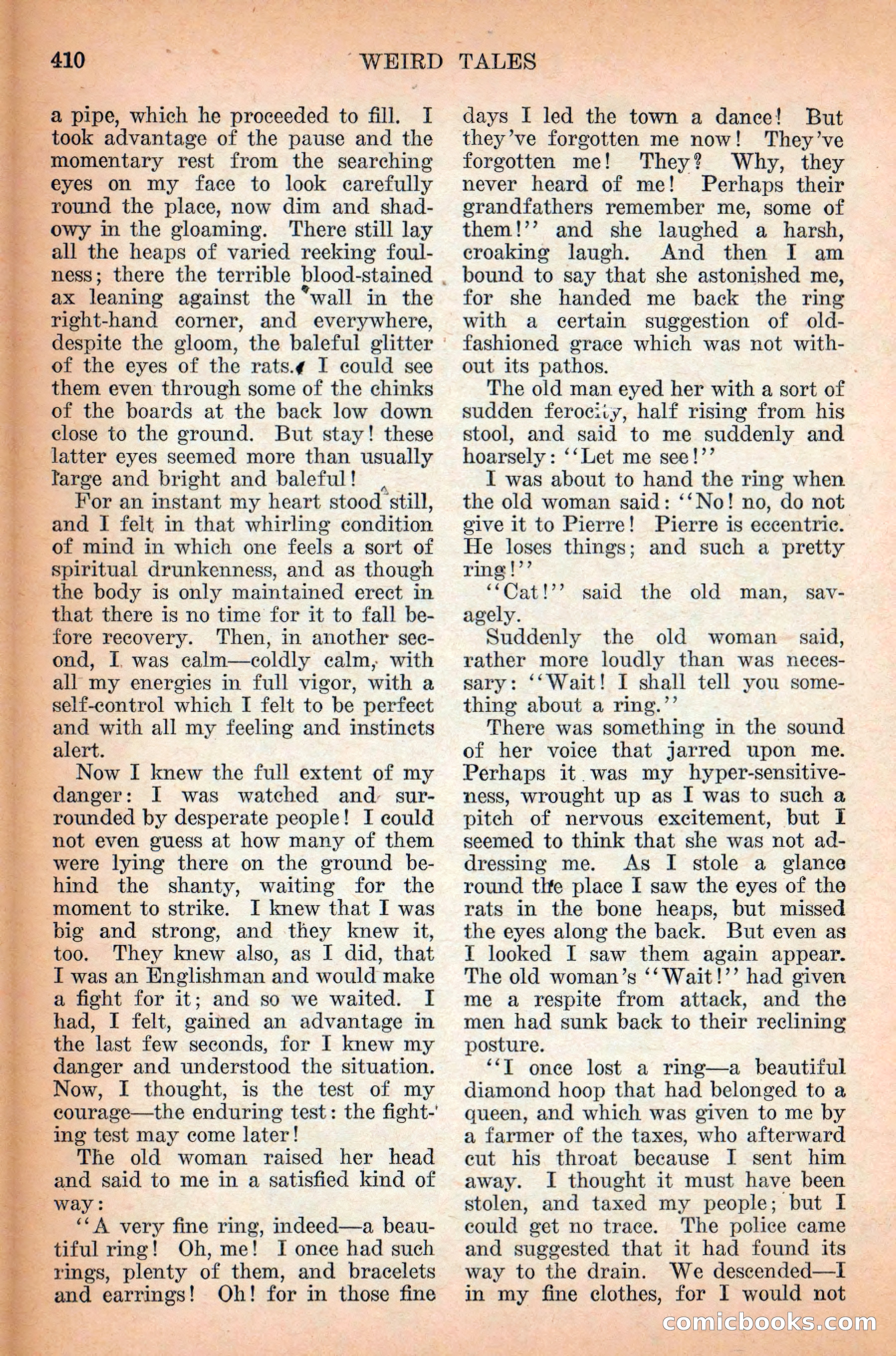 Weird Tales, Vol. 12 No. 3 — page 124 of 148