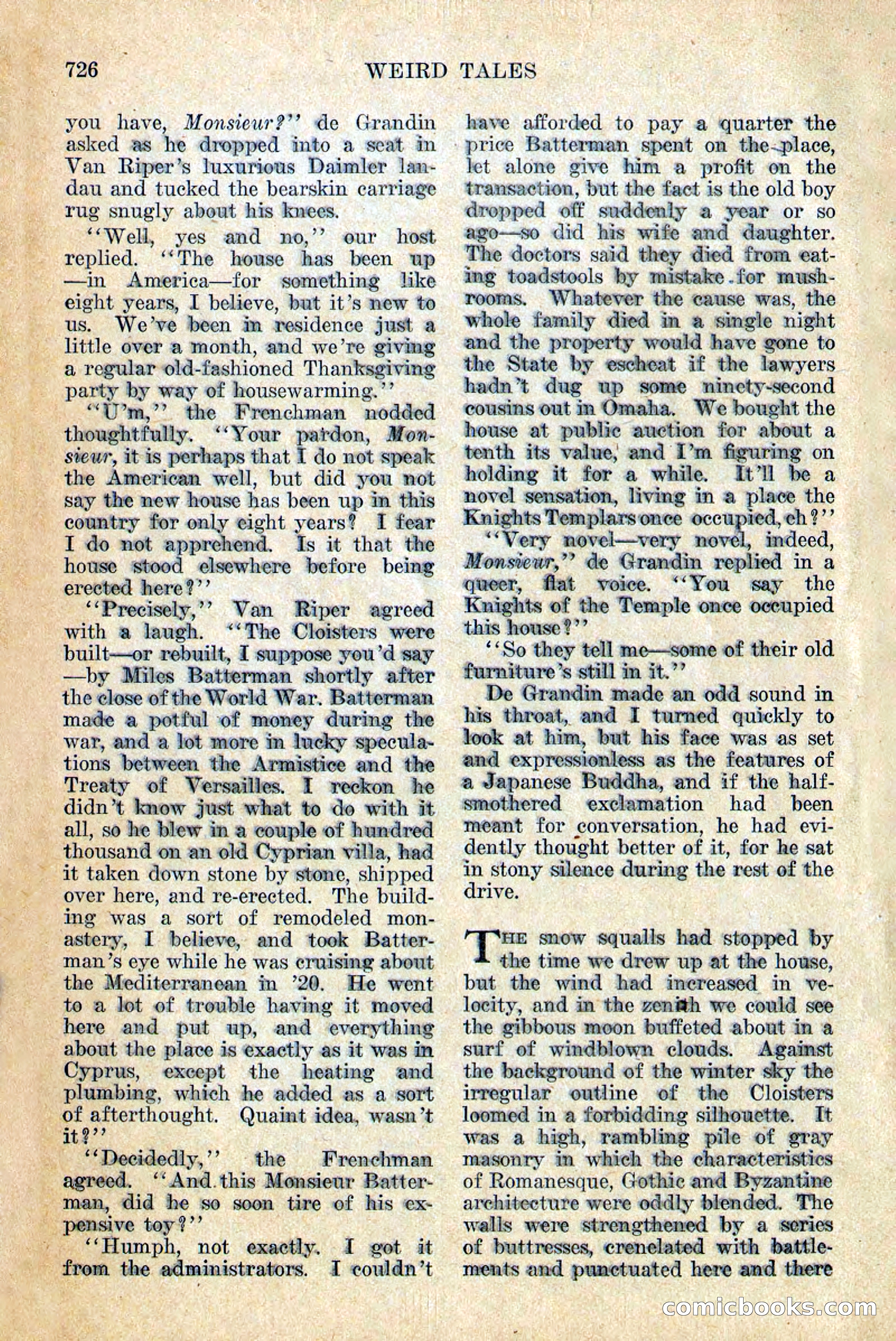 Weird Tales, December 1928 — page 8 of 148