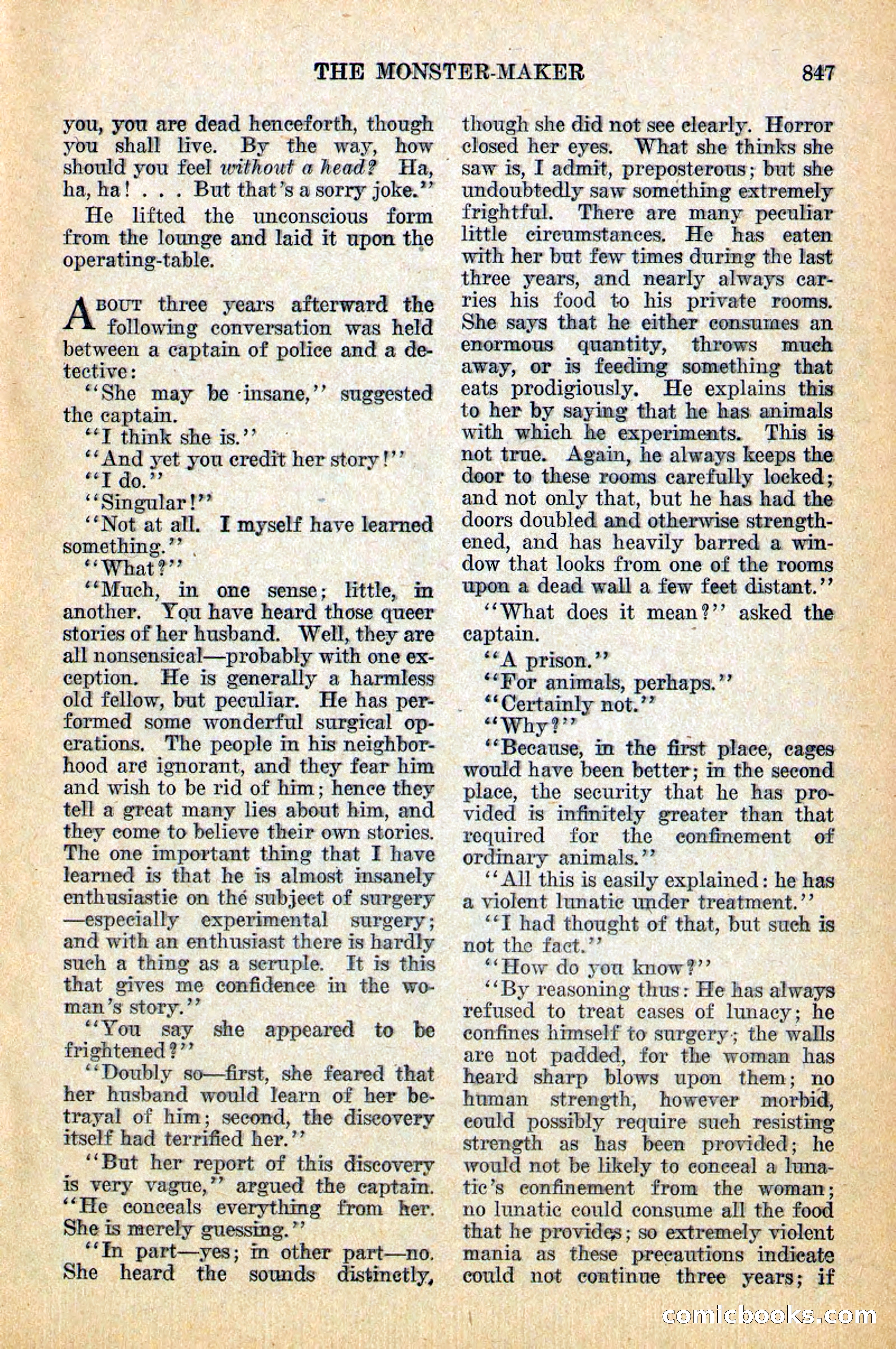 Weird Tales, December 1928 — page 129 of 148