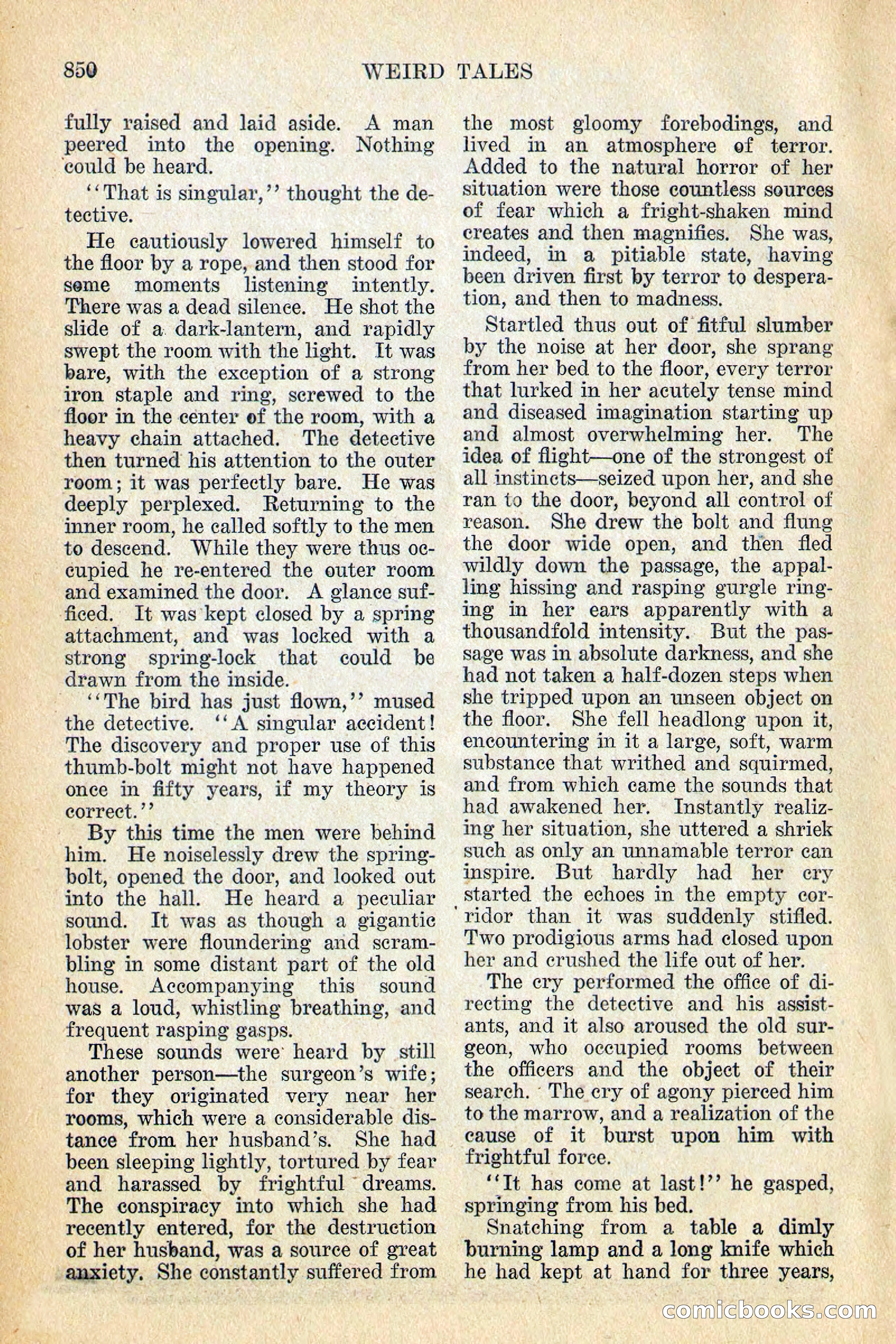 Weird Tales, December 1928 — page 132 of 148