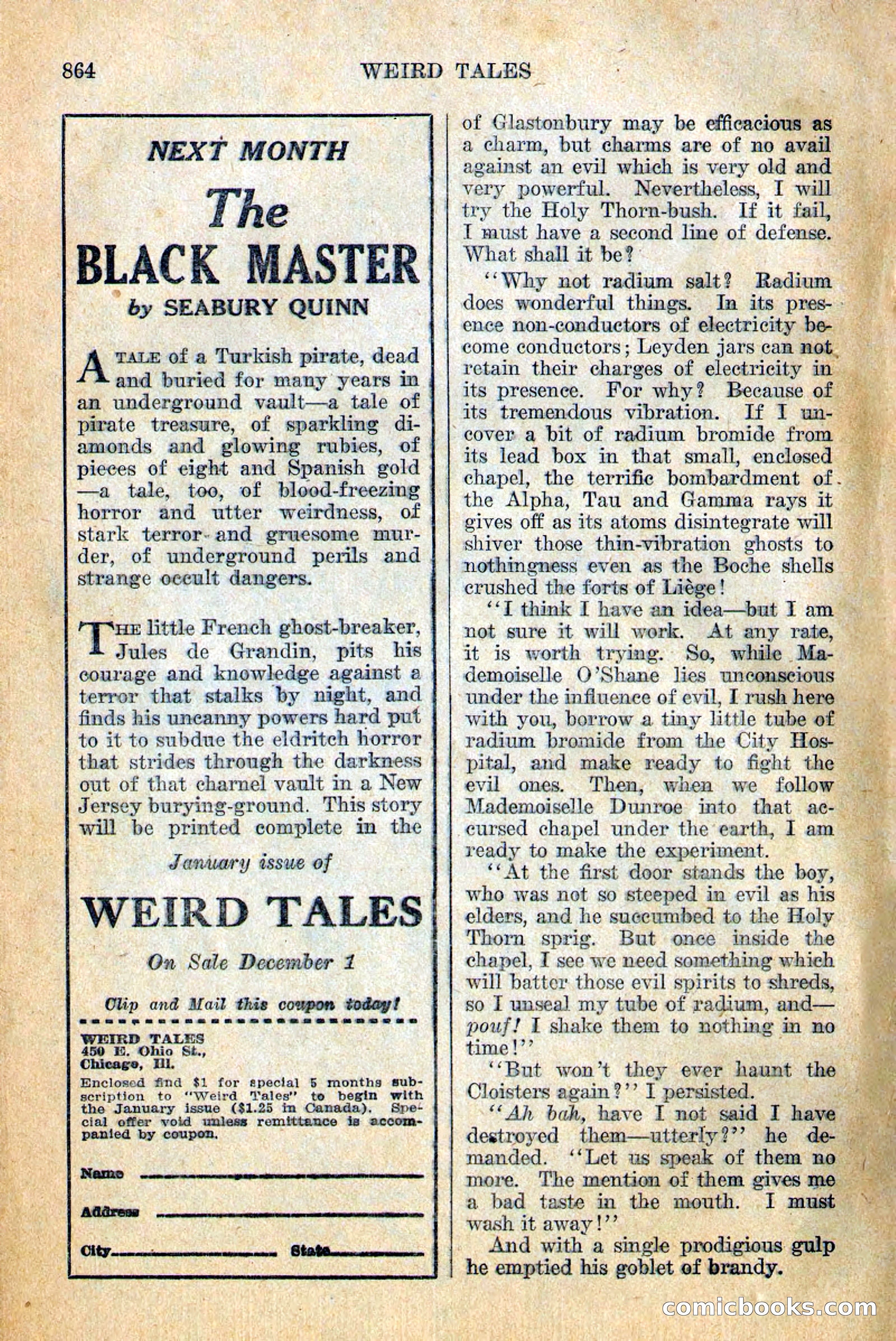 Weird Tales, December 1928 — page 146 of 148