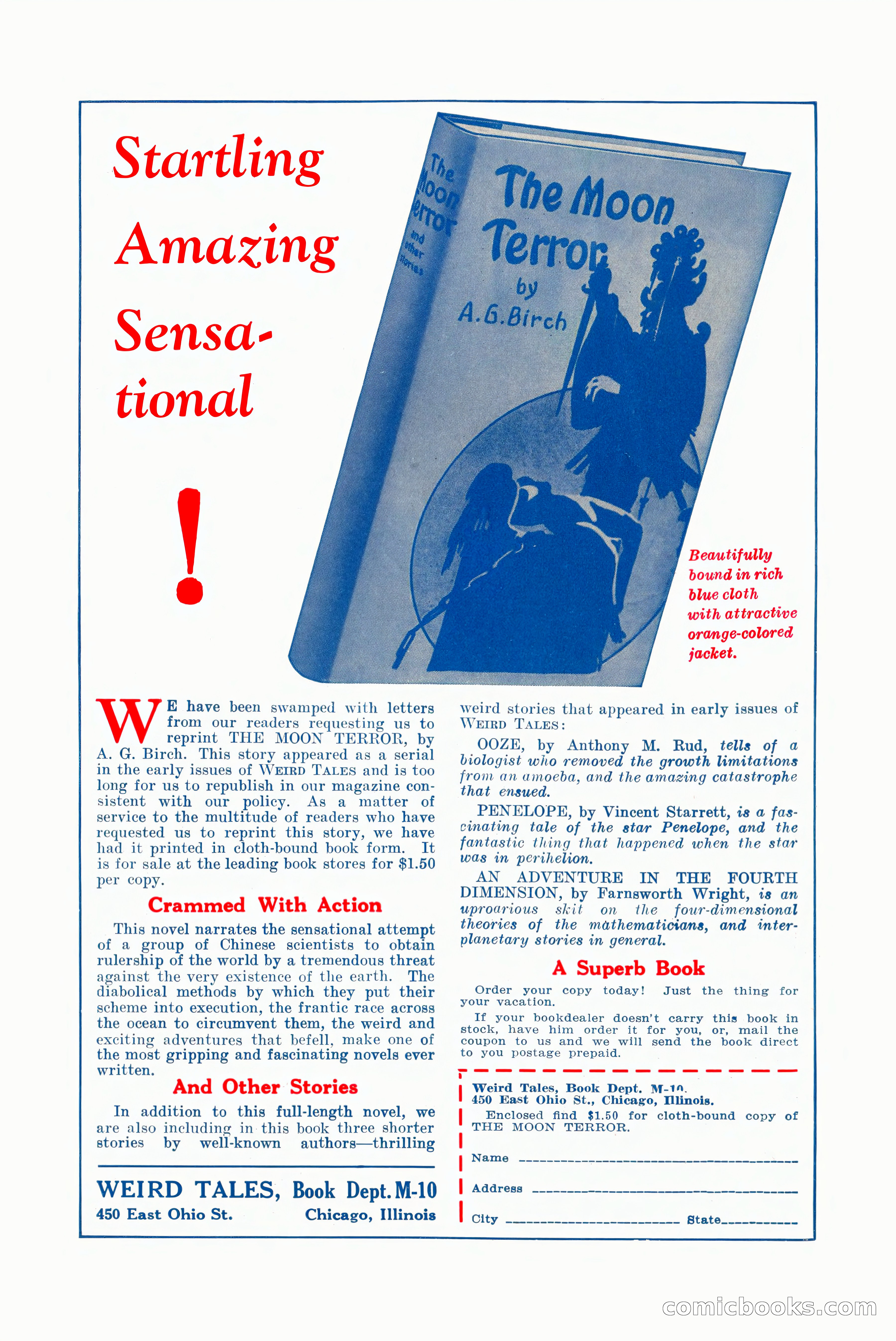 Weird Tales, December 1928 — page 147 of 148
