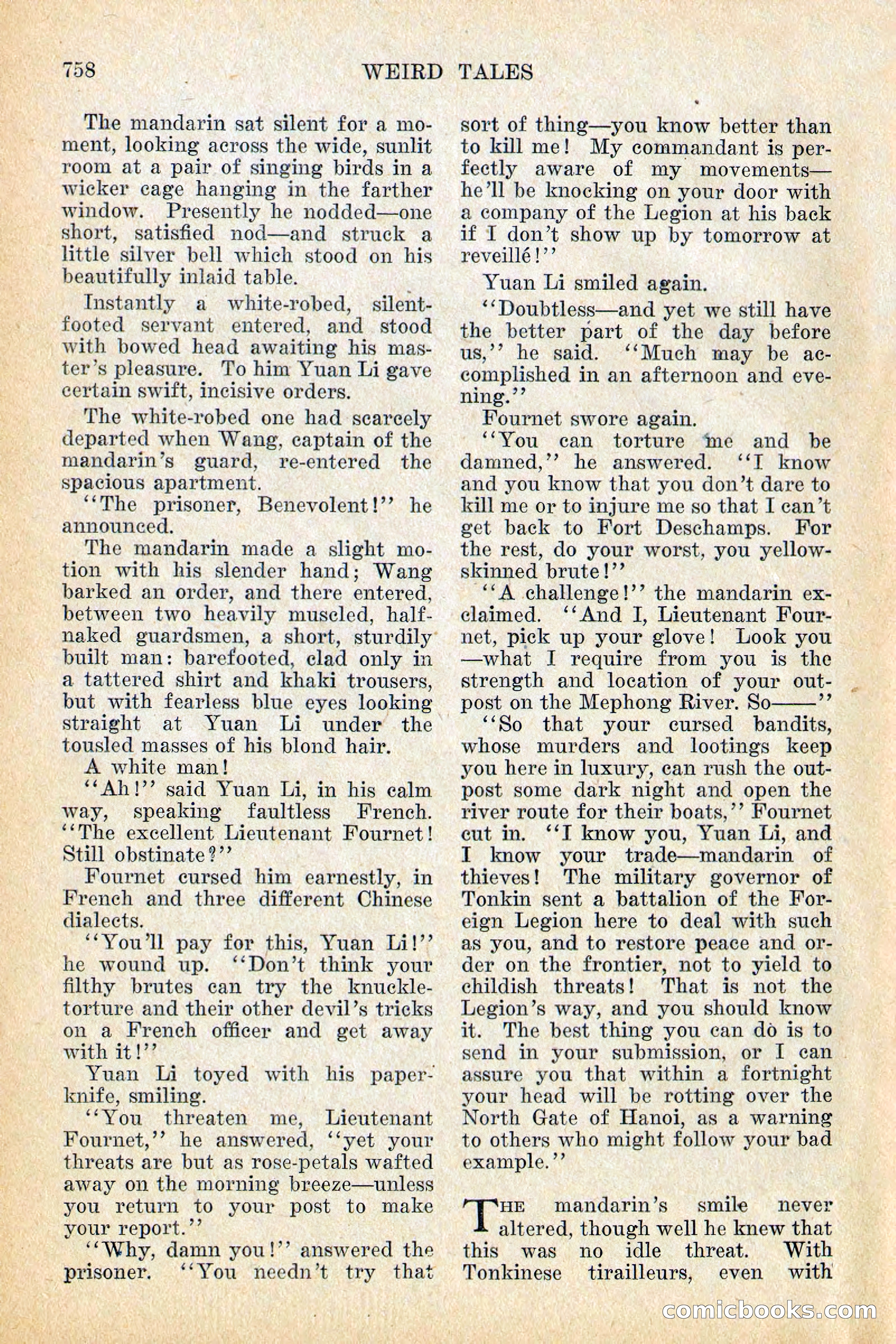 Weird Tales, Vol. 12, No. 6 — page 40 of 148