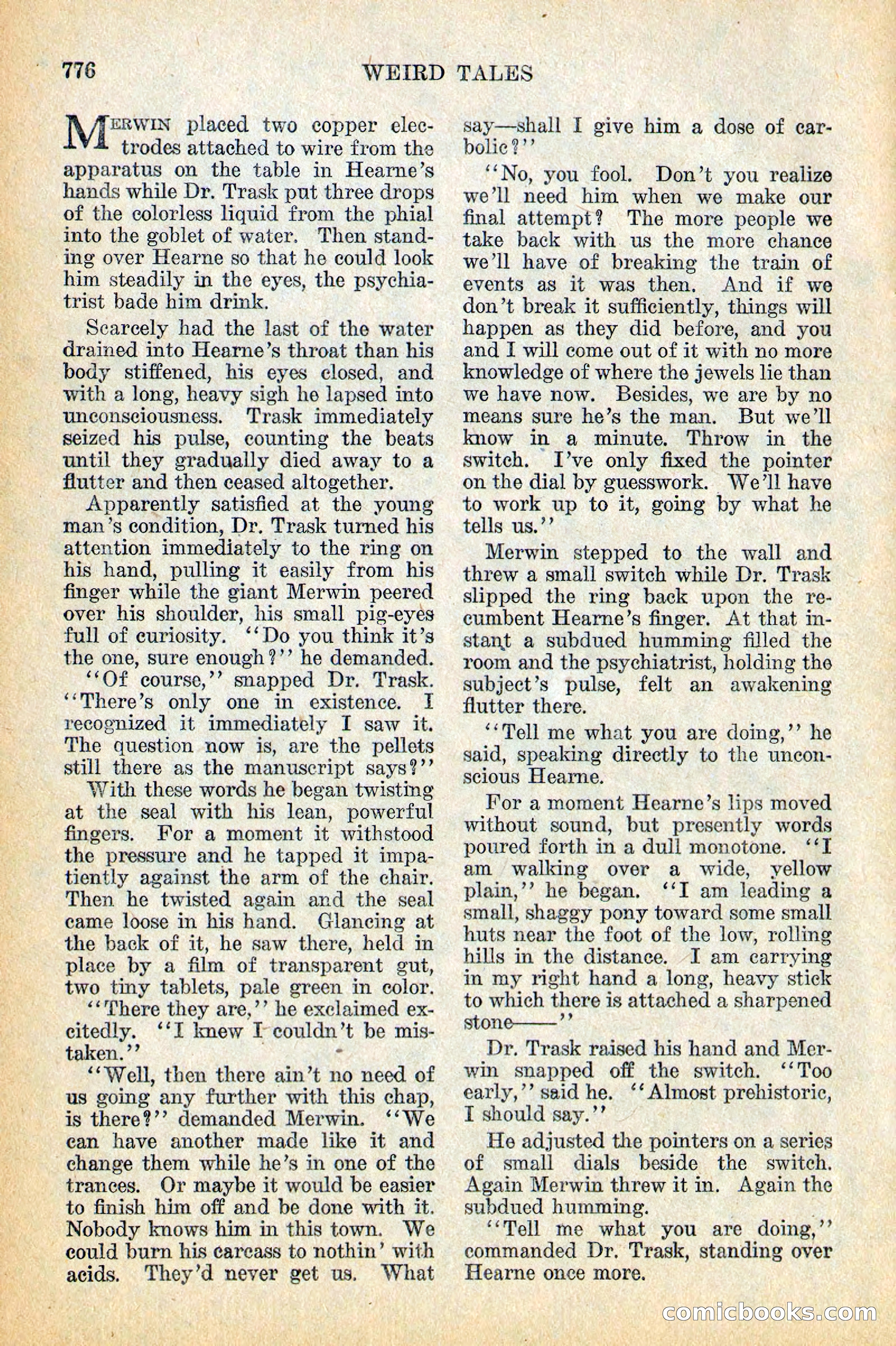 Weird Tales, Vol. 12, No. 6 — page 58 of 148