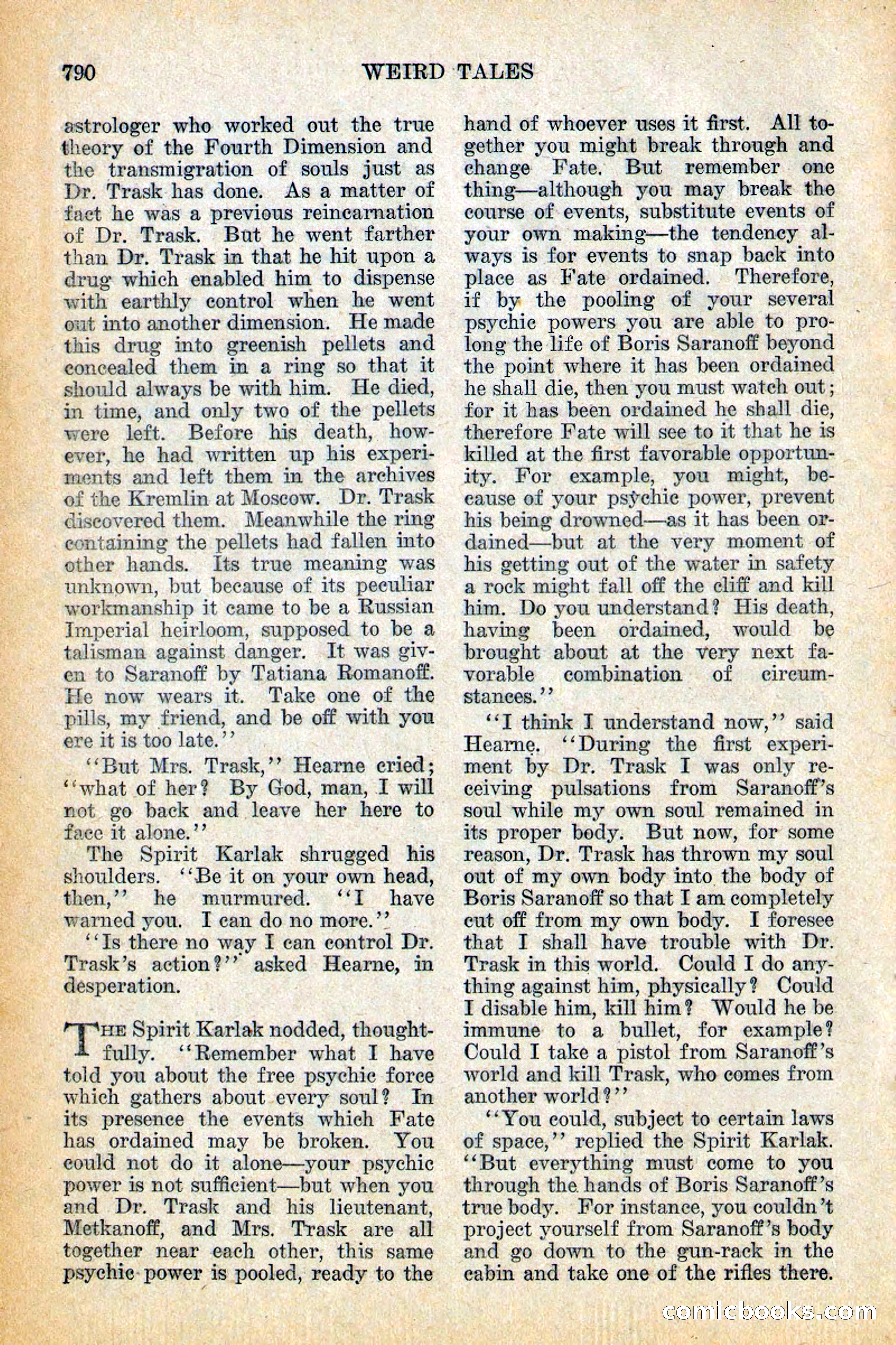 Weird Tales, Vol. 12, No. 6 — page 72 of 148