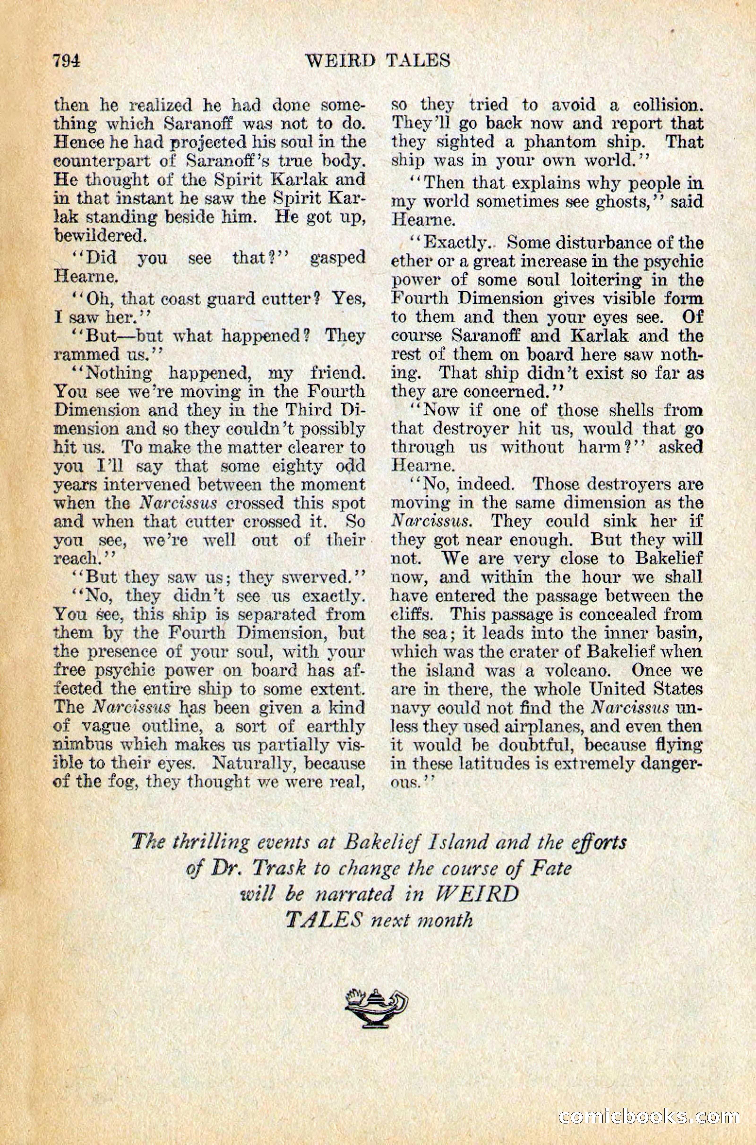 Weird Tales, Vol. 12, No. 6 — page 76 of 148