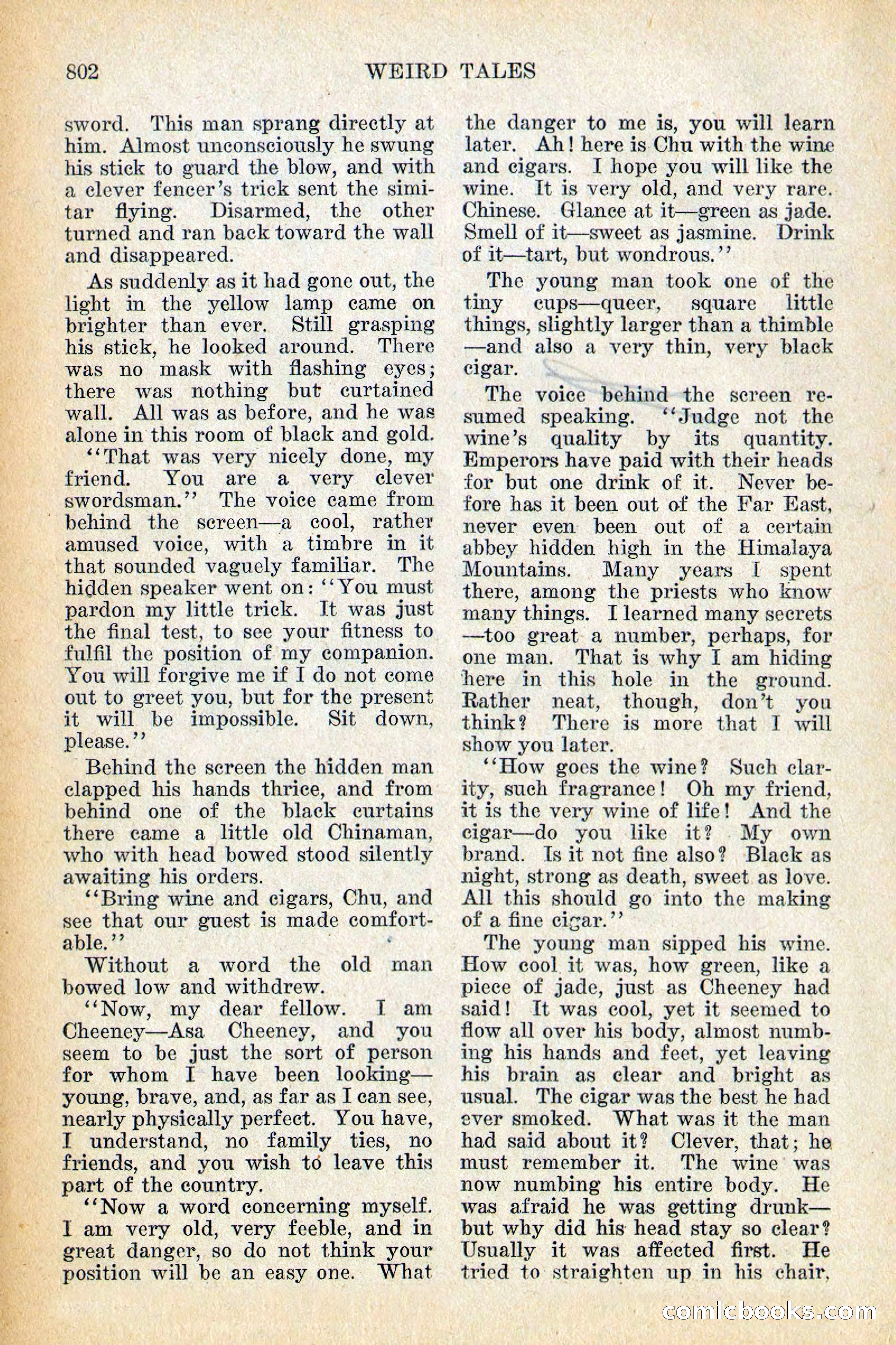 Weird Tales, Vol. 12, No. 6 — page 84 of 148