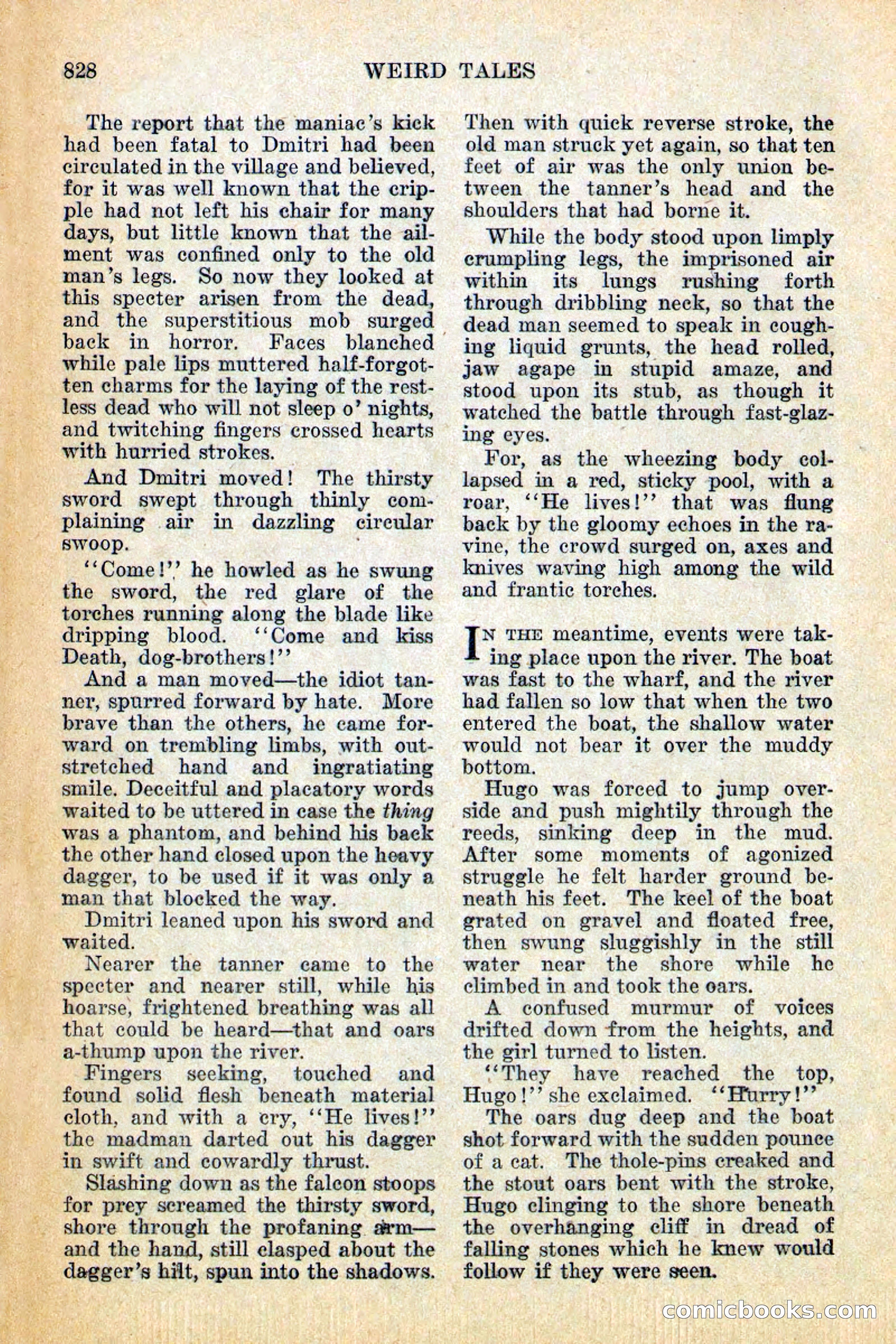 Weird Tales, Vol. 12, No. 6 — page 110 of 148