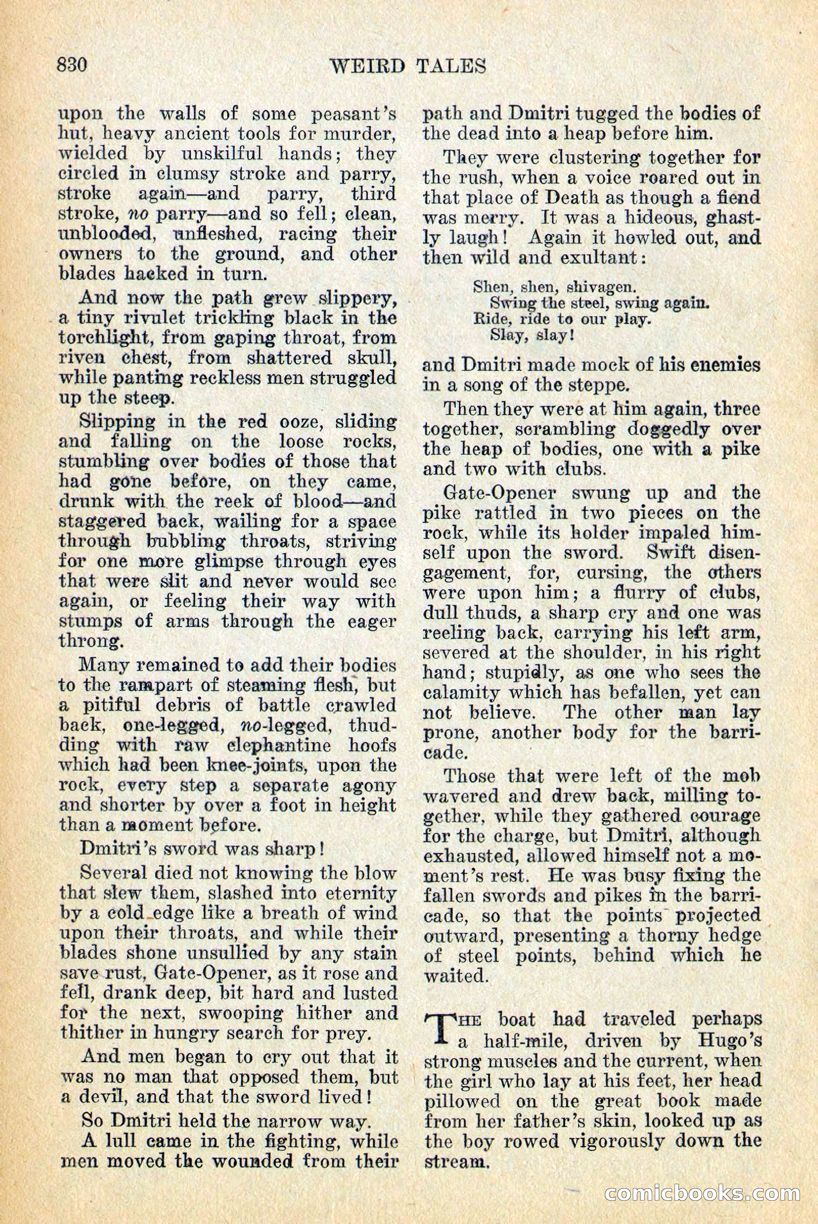 Weird Tales, Vol. 12, No. 6 — page 112 of 148