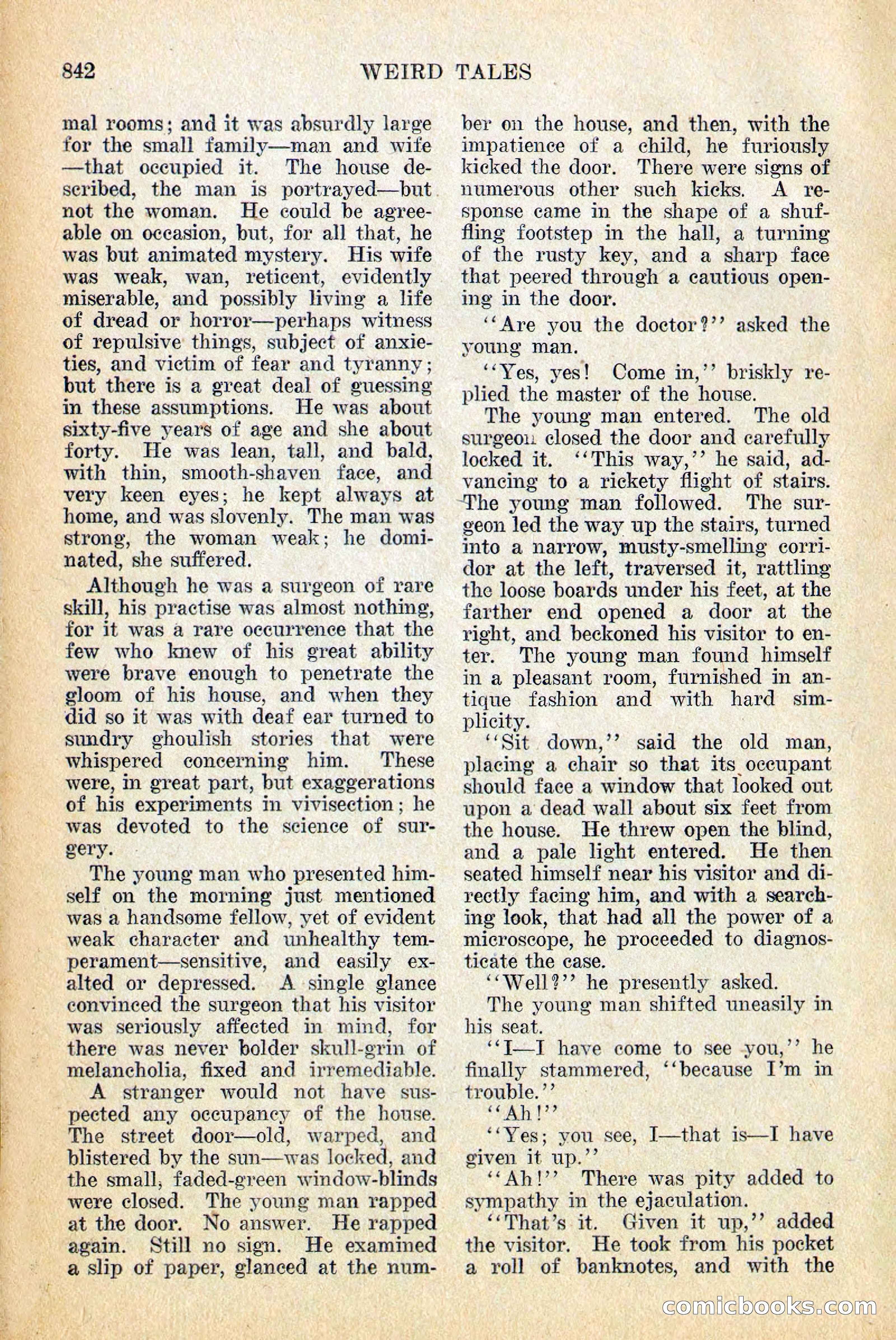 Weird Tales, Vol. 12, No. 6 — page 124 of 148