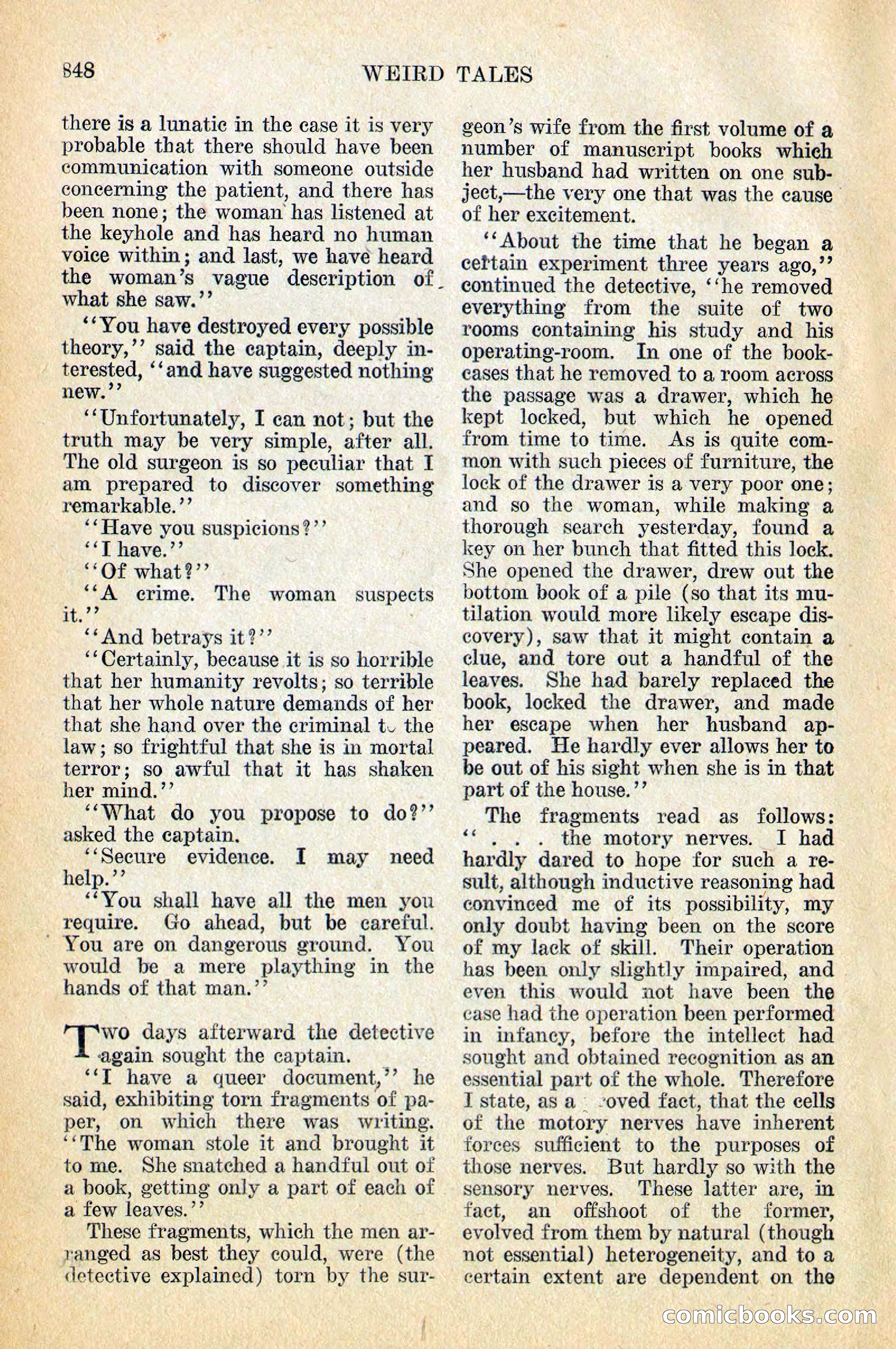Weird Tales, Vol. 12, No. 6 — page 130 of 148