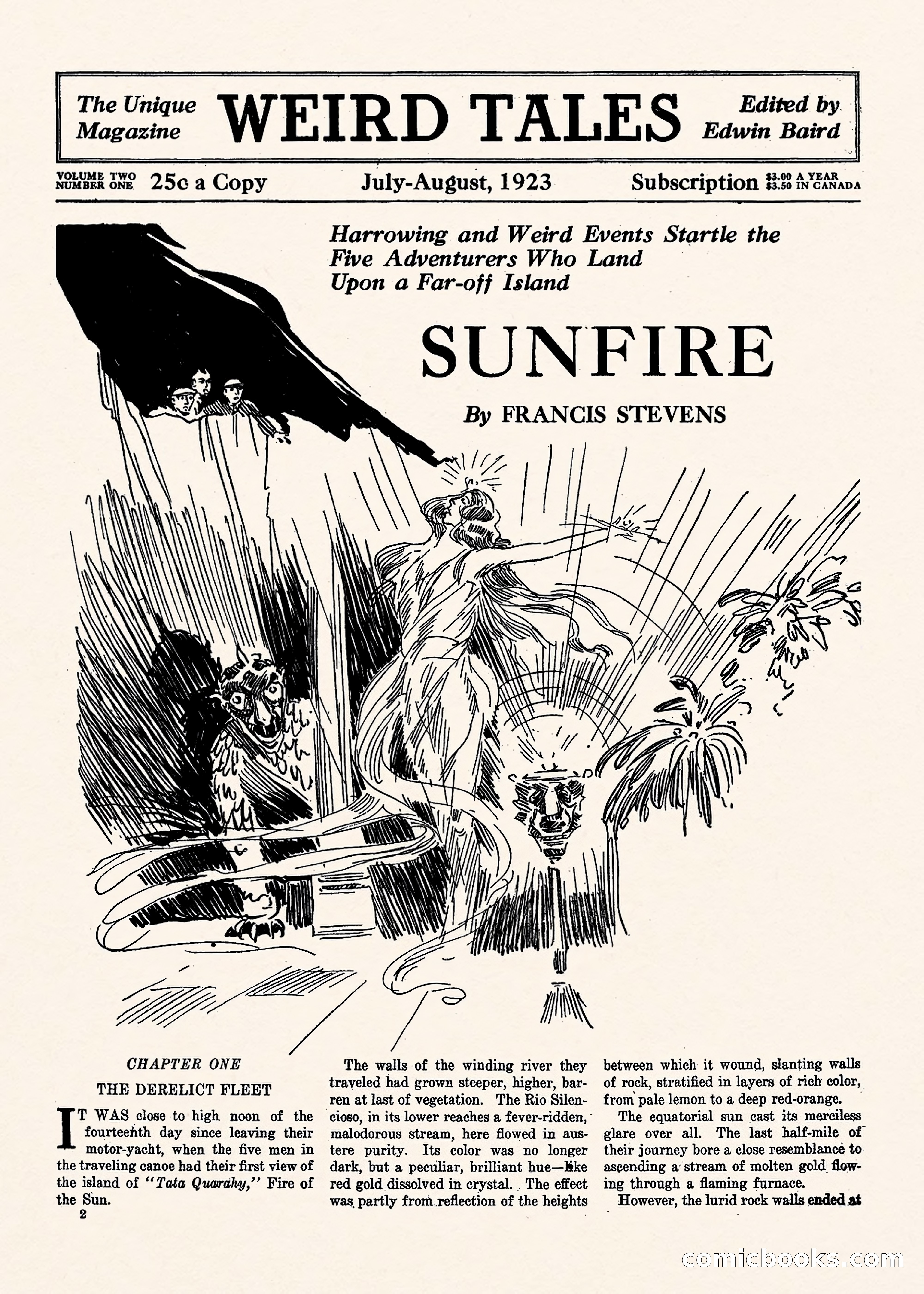 Weird Tales, Vol. II, No. 1 — page 3 of 98