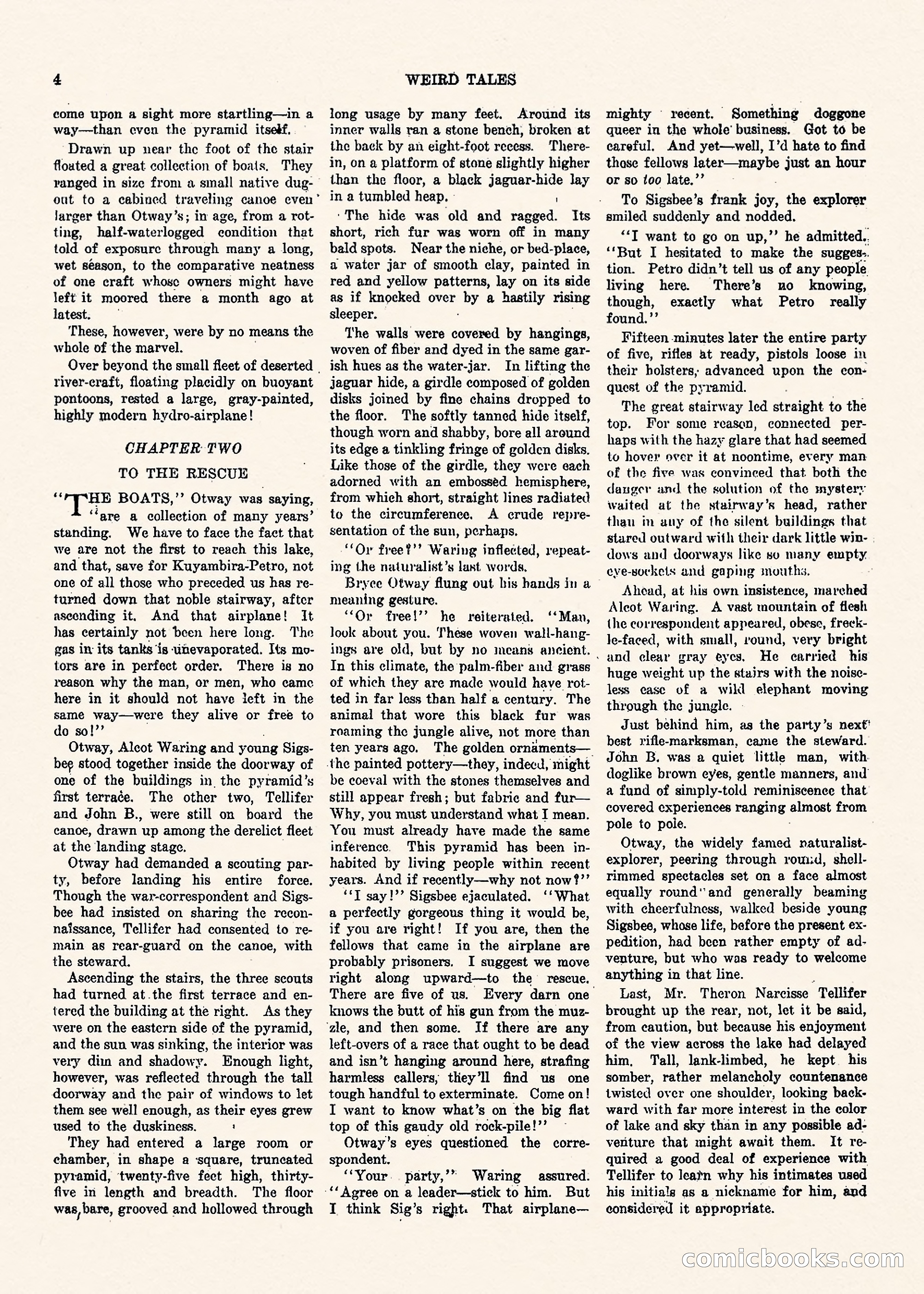 Weird Tales, Vol. II, No. 1 — page 5 of 98