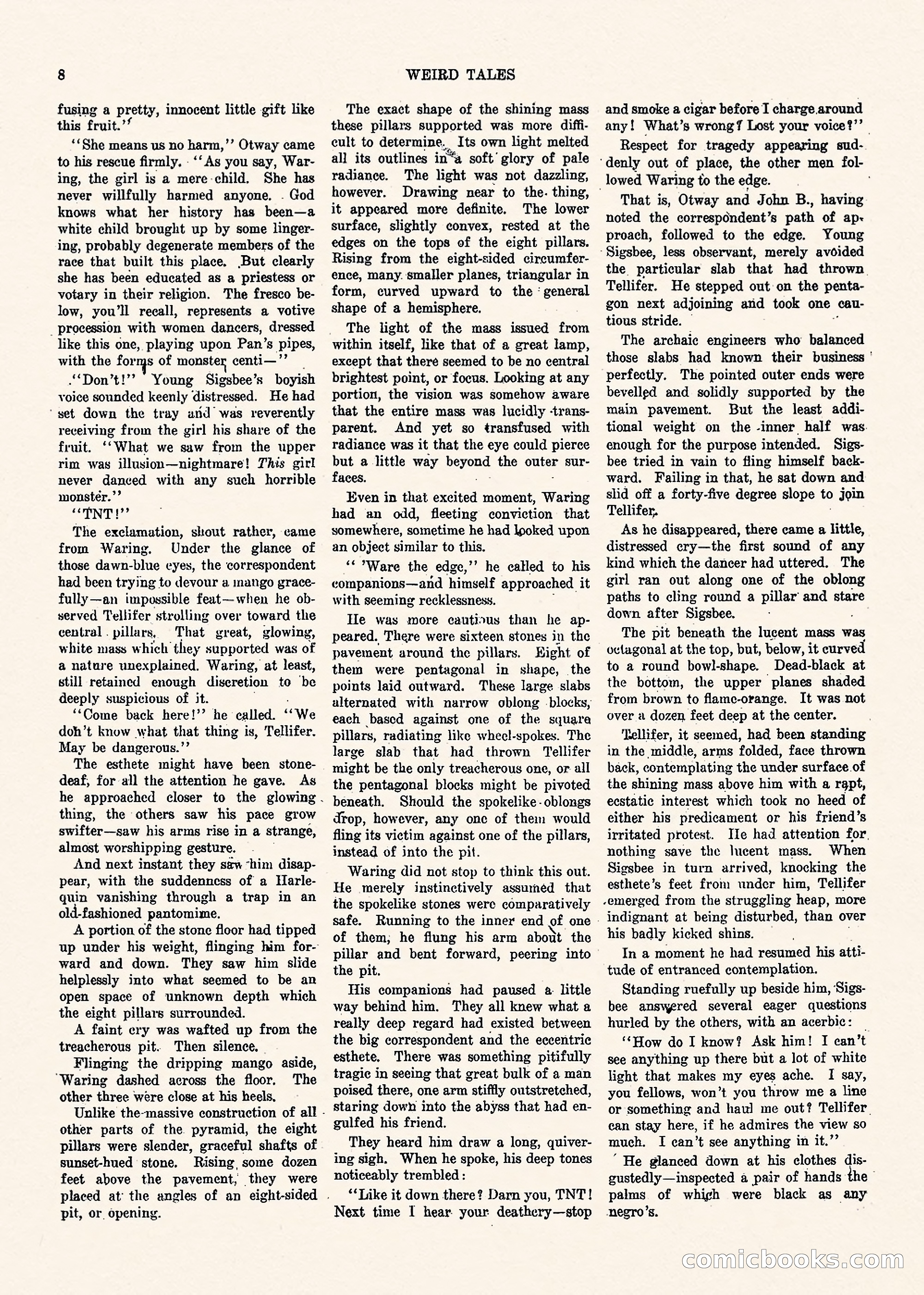 Weird Tales, Vol. II, No. 1 — page 9 of 98