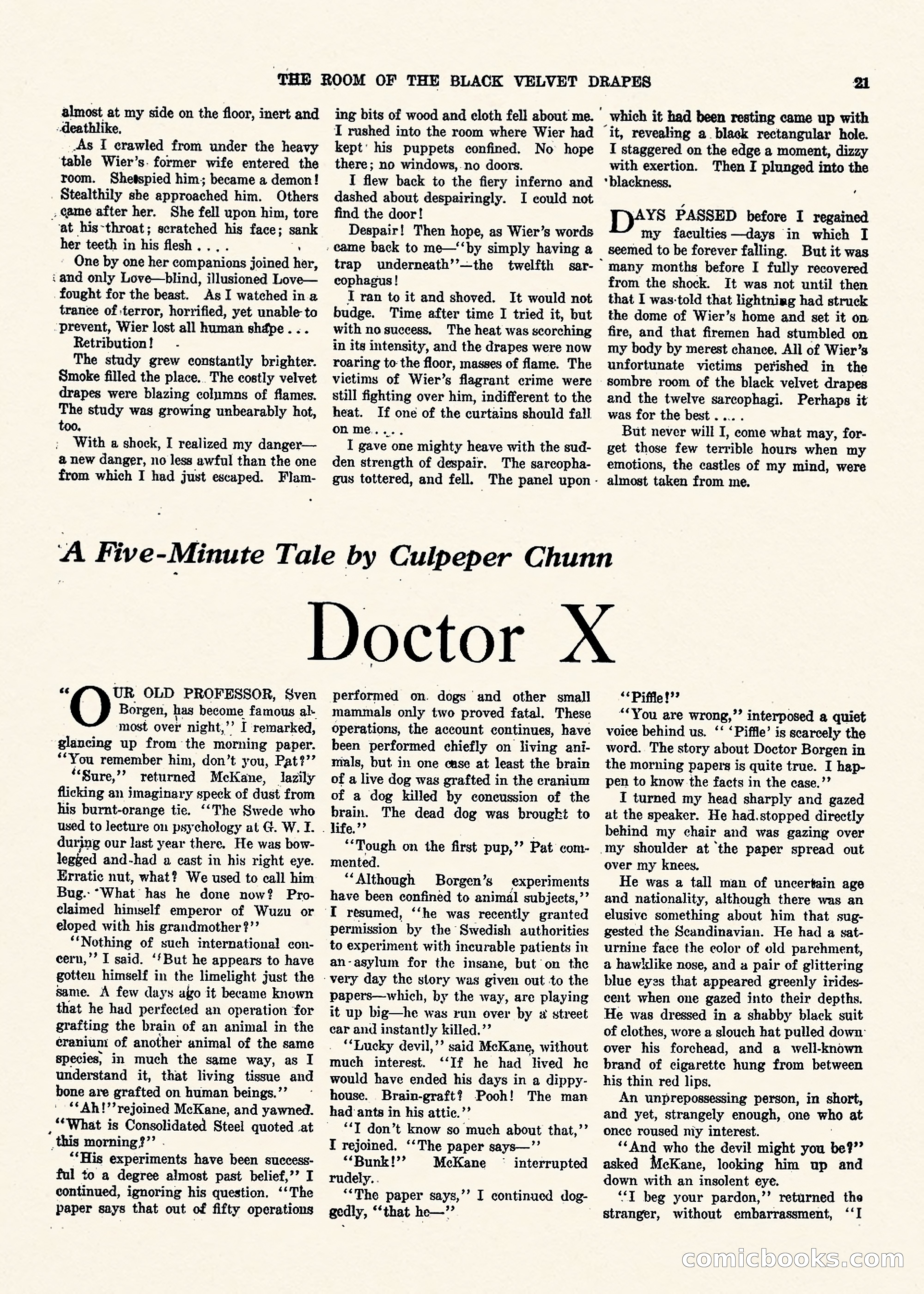 Weird Tales, Vol. II, No. 1 — page 22 of 98