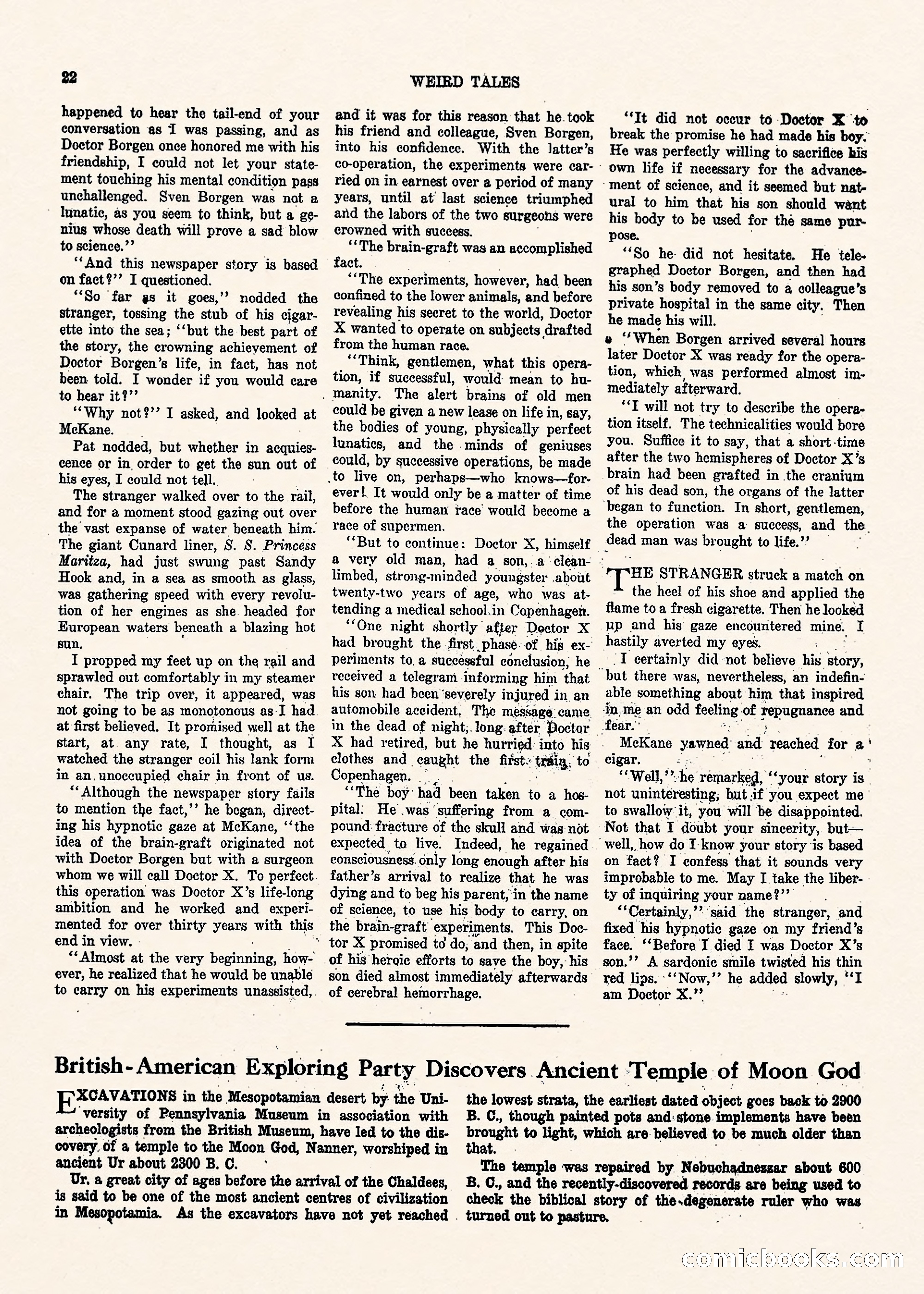 Weird Tales, Vol. II, No. 1 — page 23 of 98