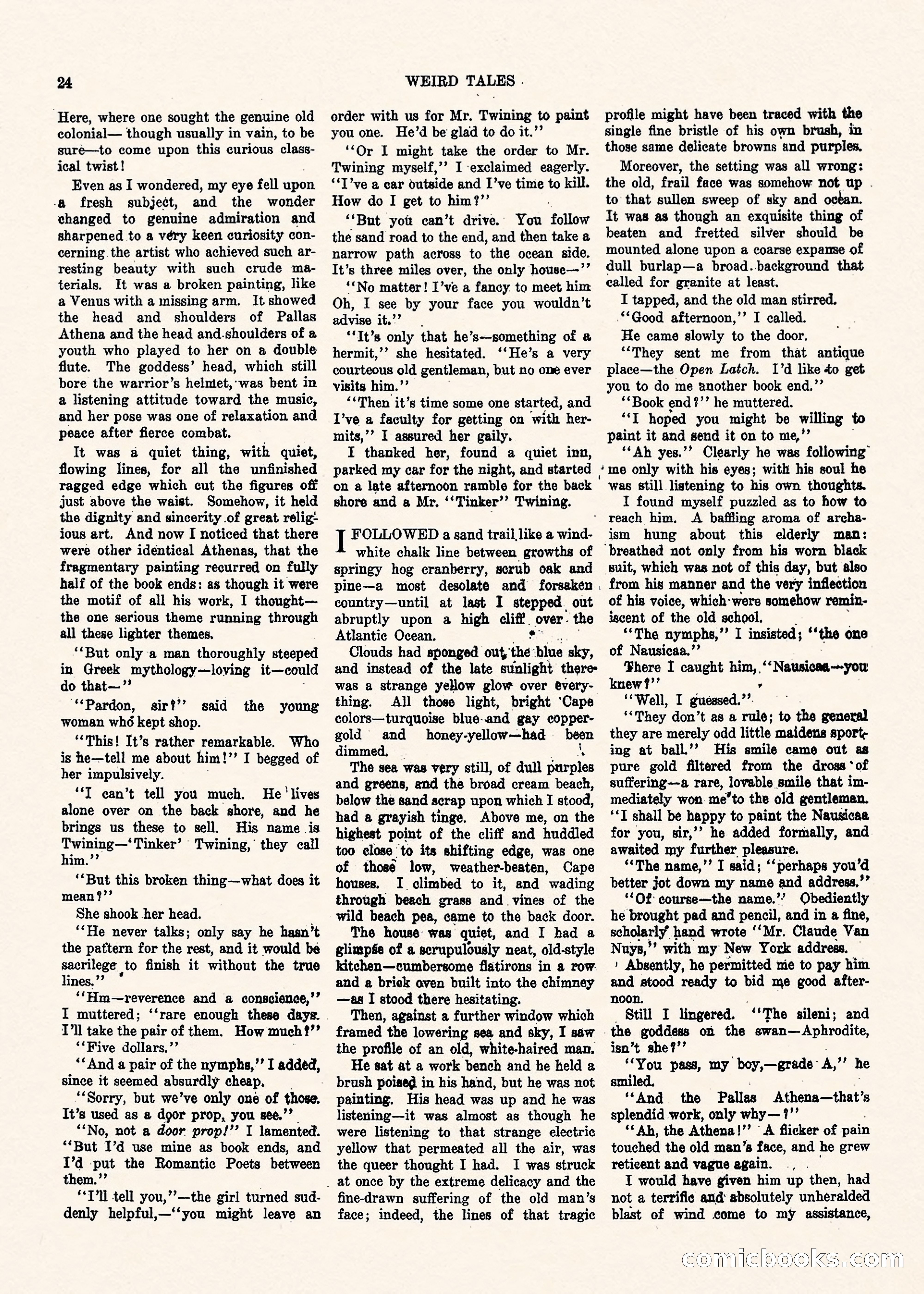 Weird Tales, Vol. II, No. 1 — page 25 of 98