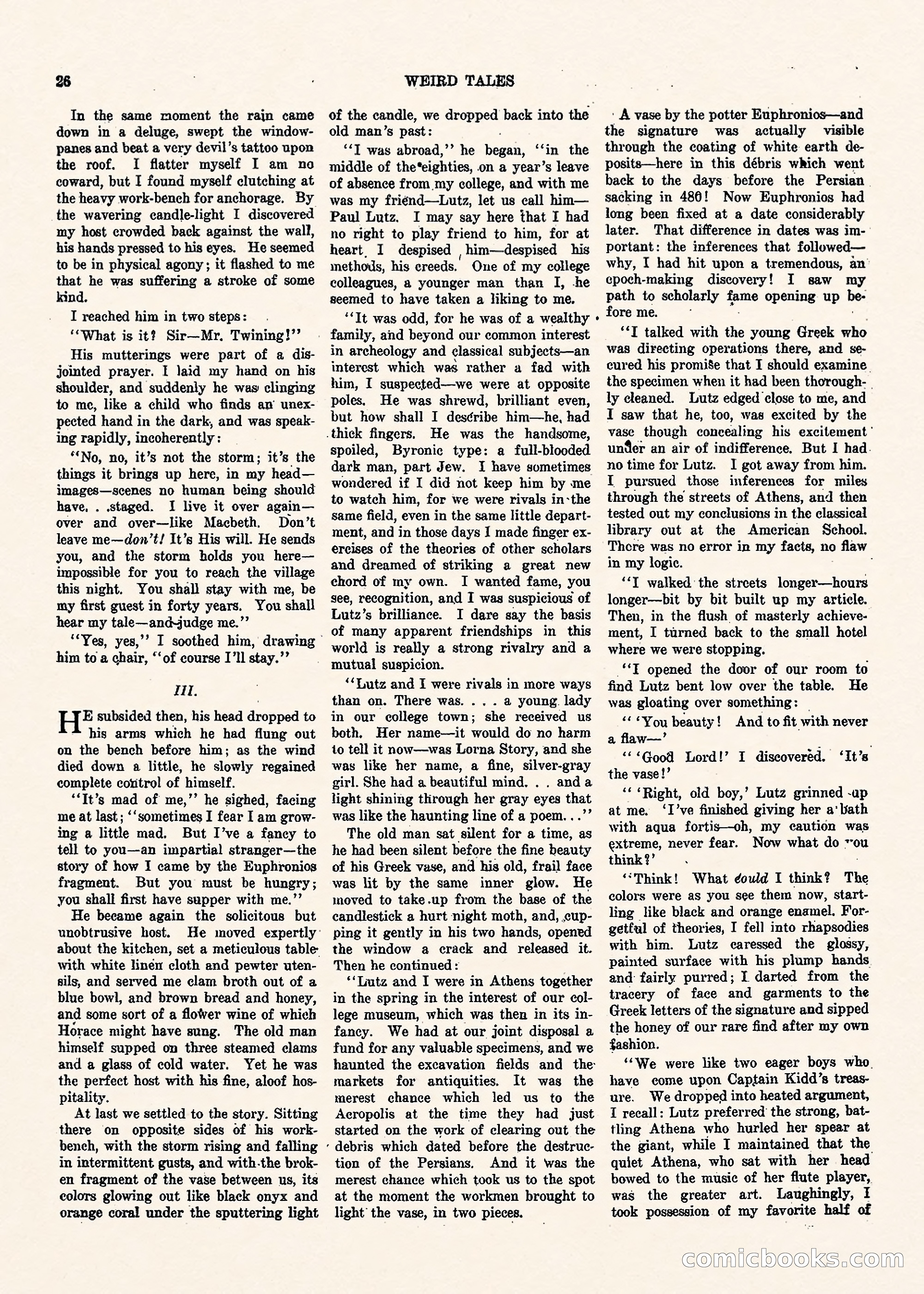 Weird Tales, Vol. II, No. 1 — page 27 of 98
