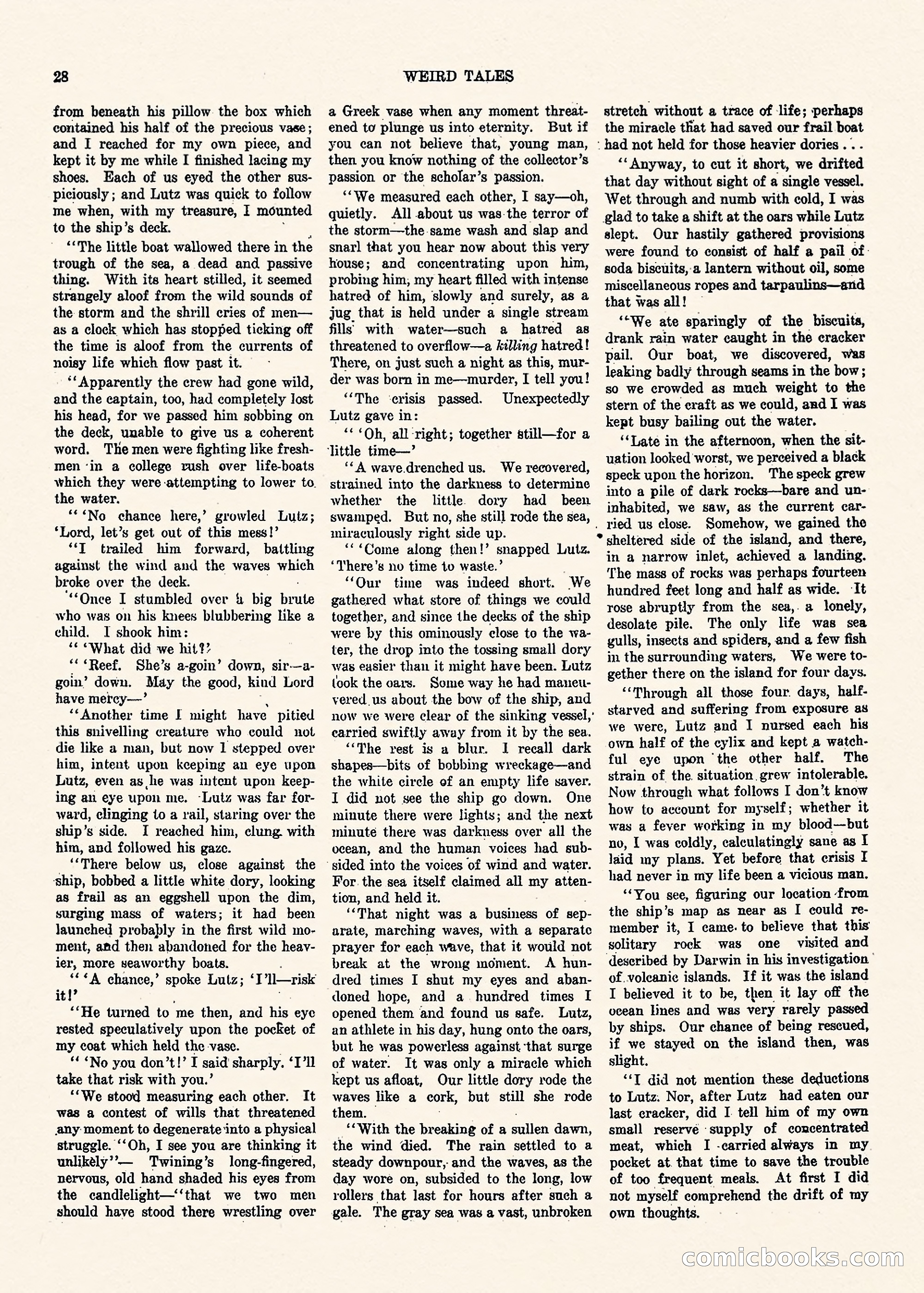Weird Tales, Vol. II, No. 1 — page 29 of 98