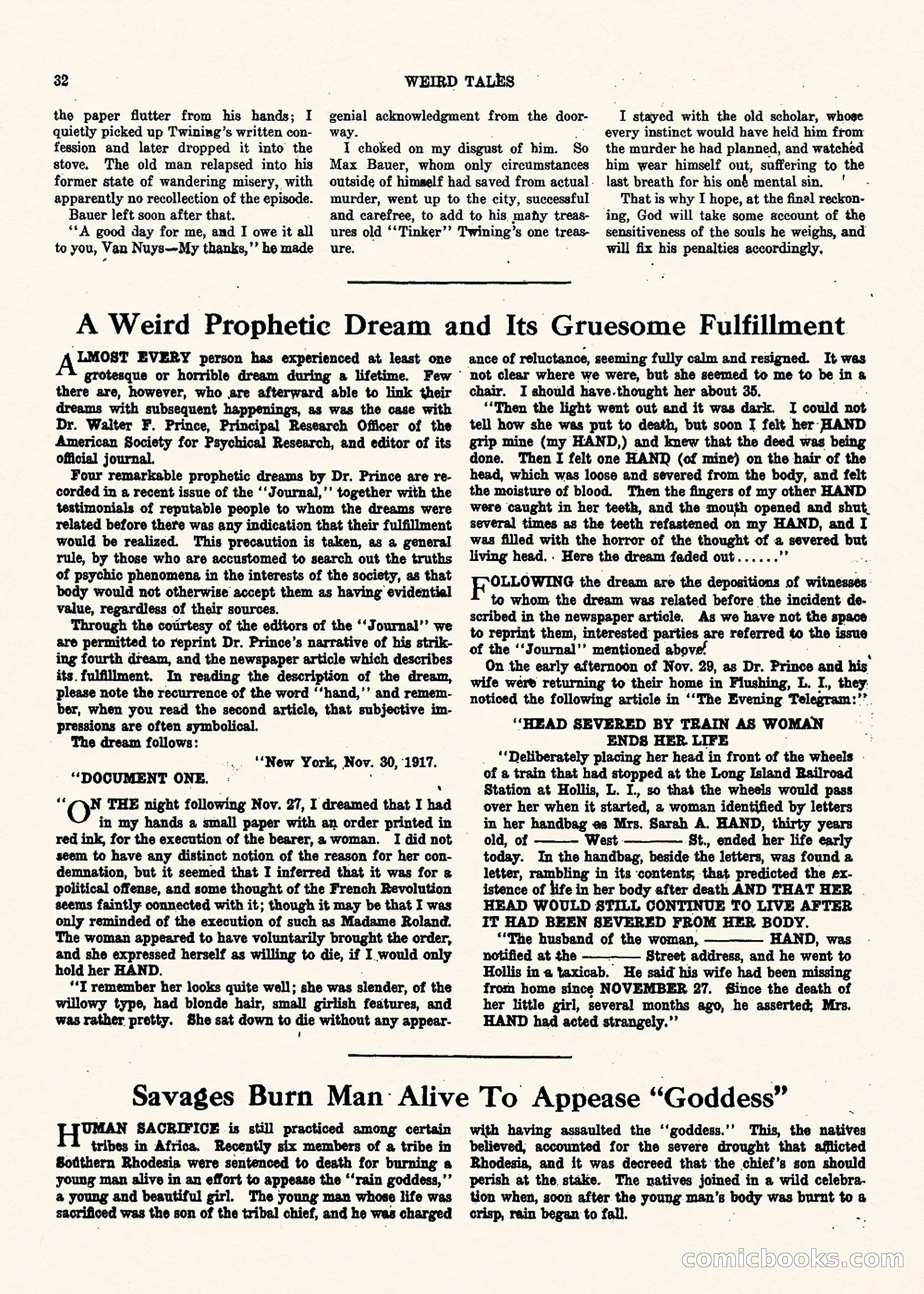 Weird Tales, Vol. II, No. 1 — page 33 of 98