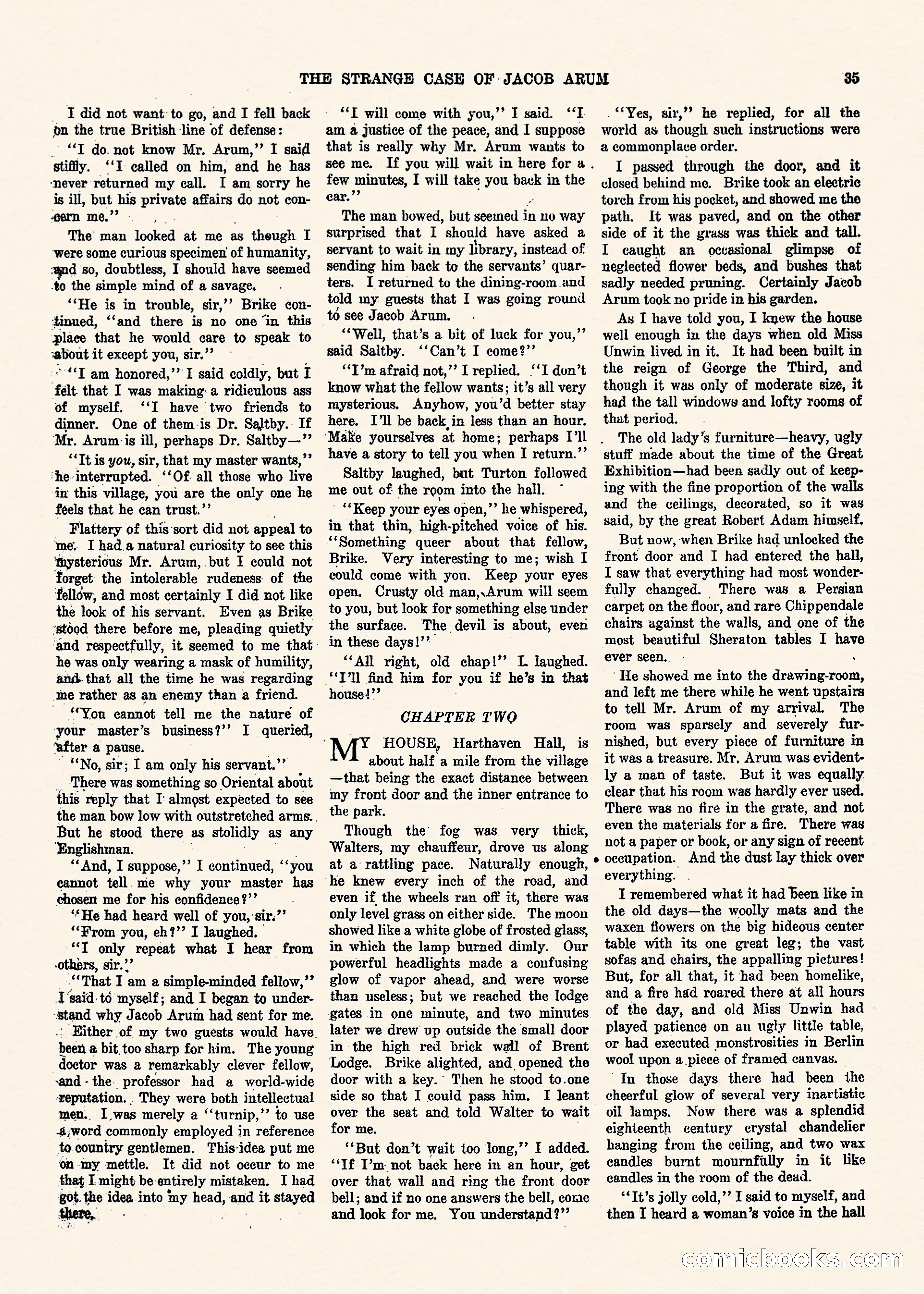 Weird Tales, Vol. II, No. 1 — page 36 of 98