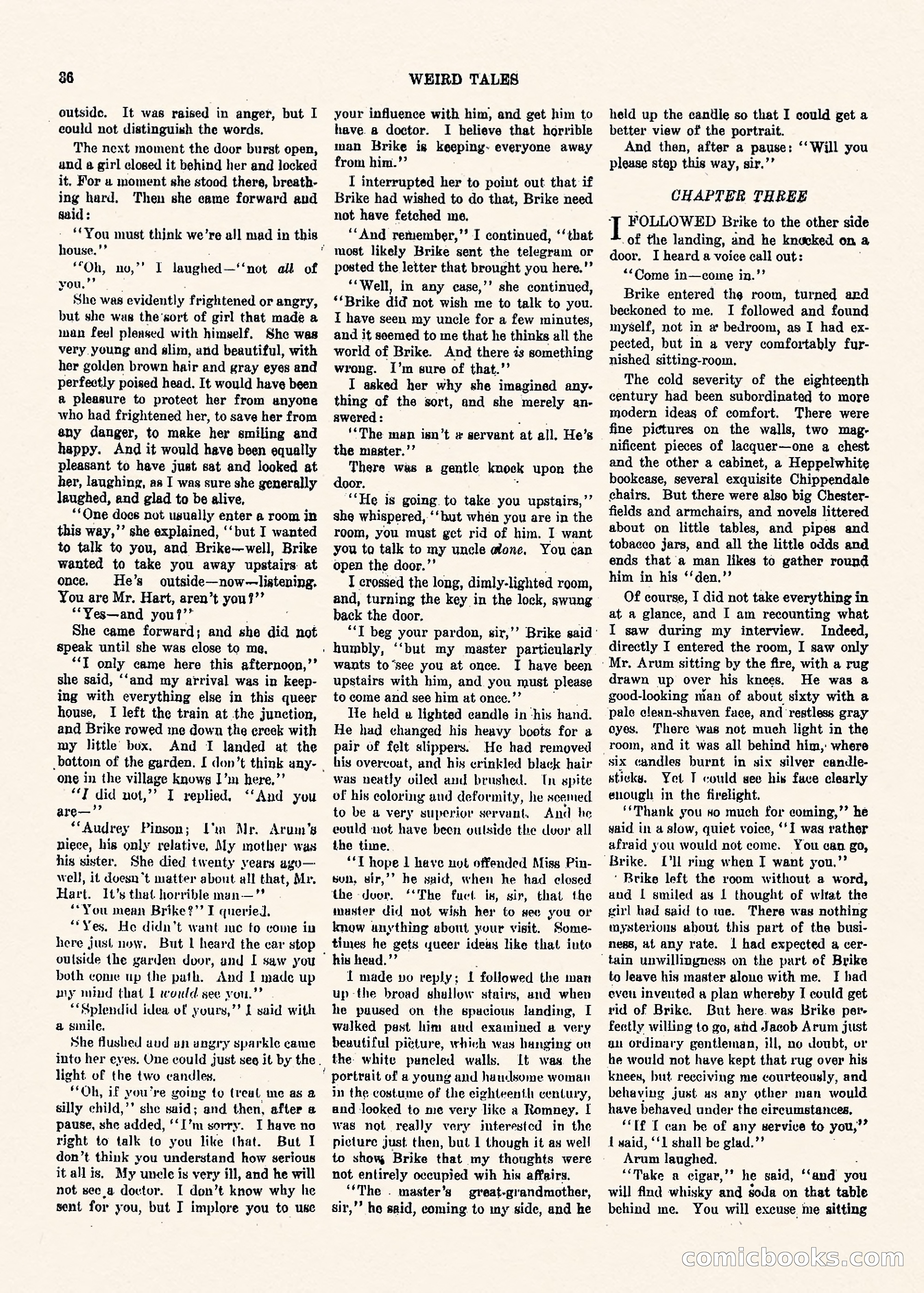 Weird Tales, Vol. II, No. 1 — page 37 of 98