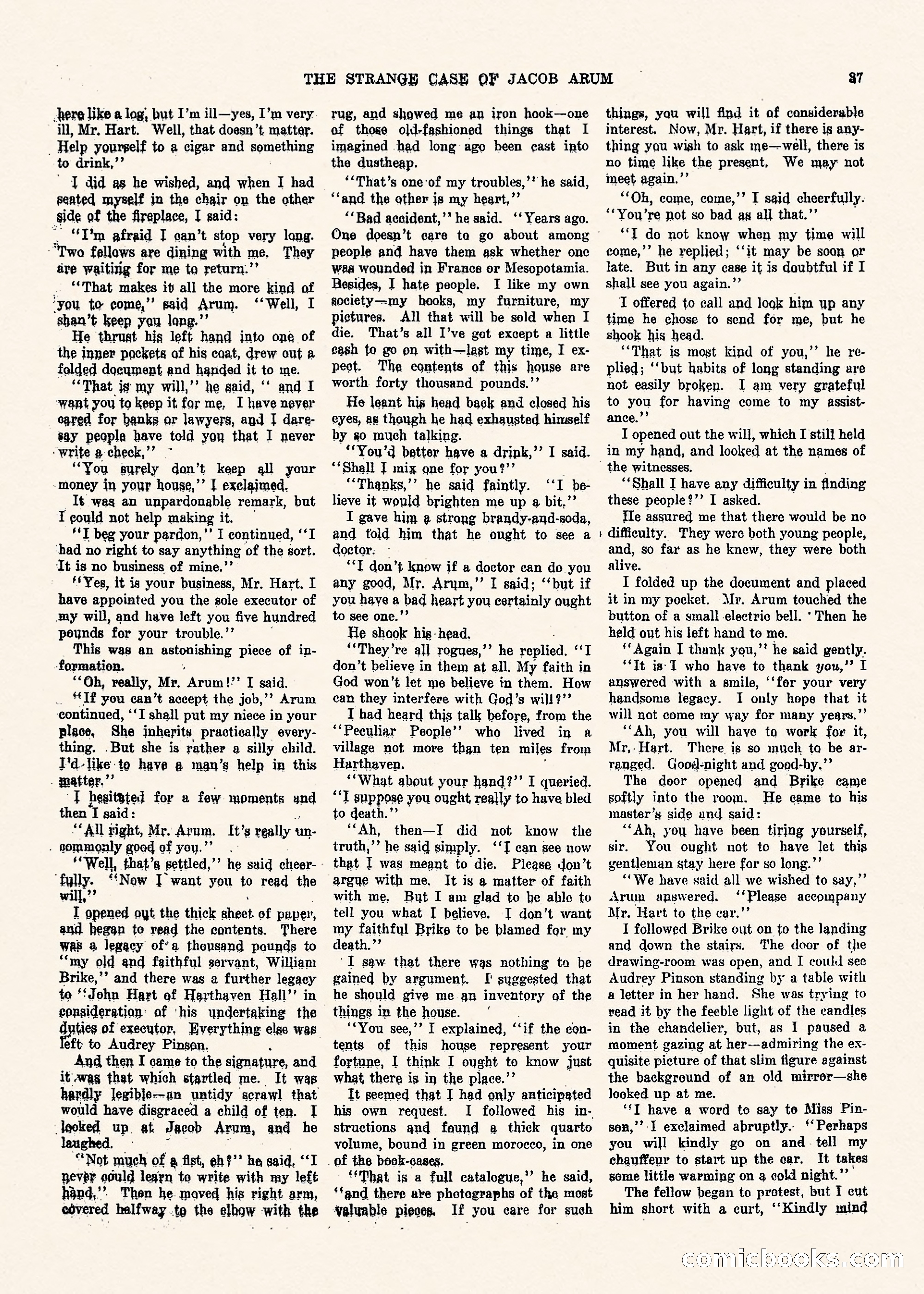Weird Tales, Vol. II, No. 1 — page 38 of 98