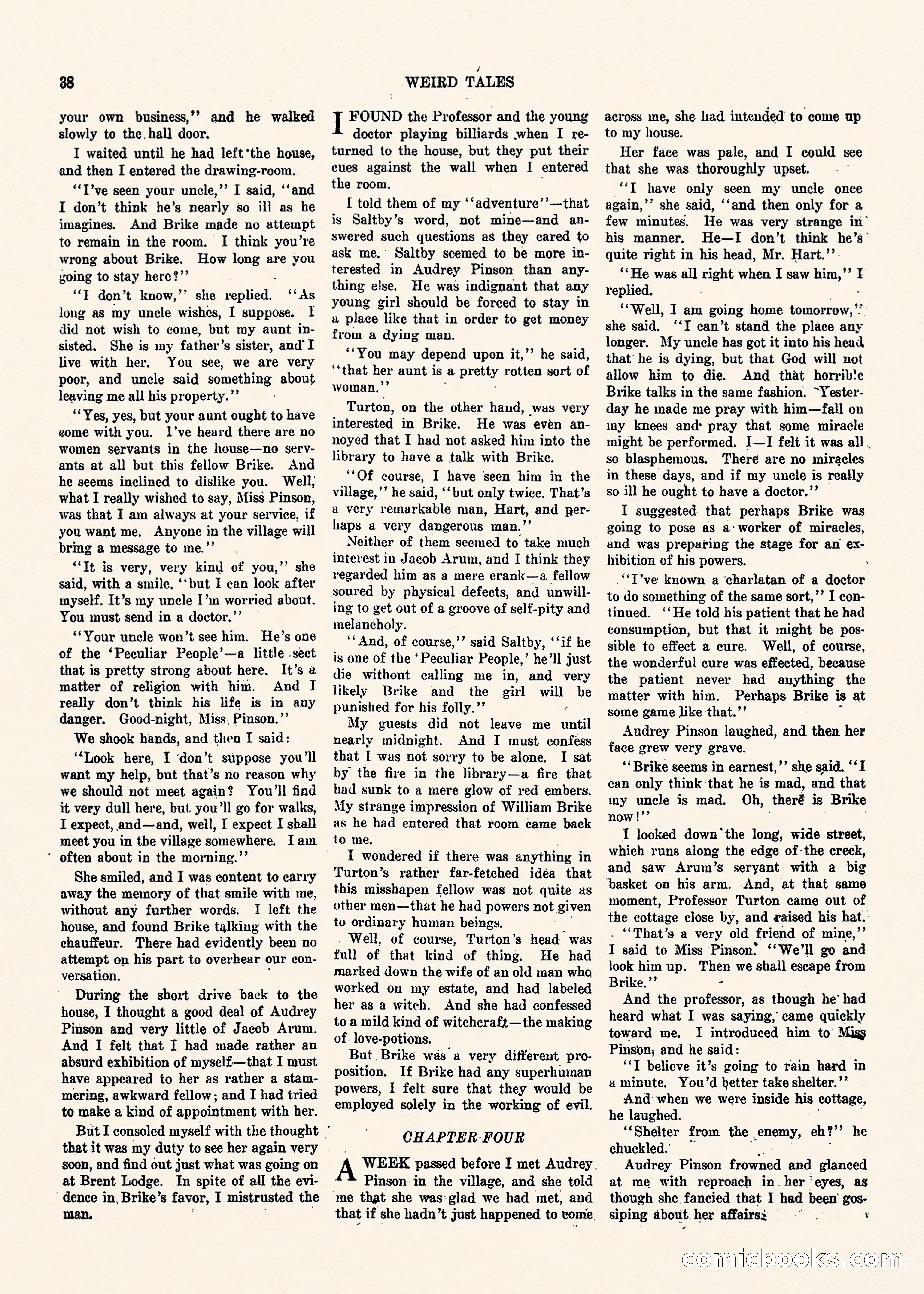 Weird Tales, Vol. II, No. 1 — page 39 of 98