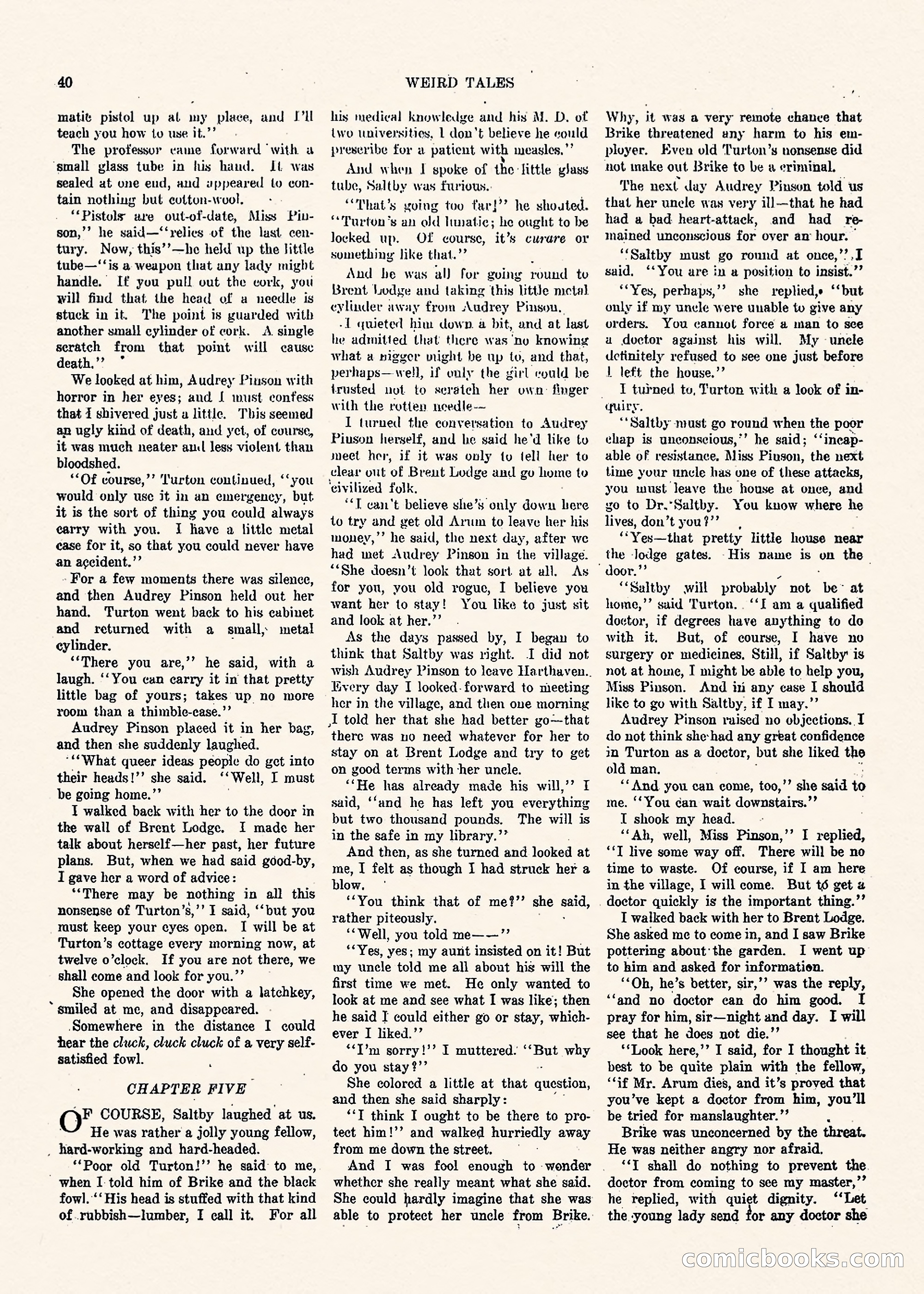 Weird Tales, Vol. II, No. 1 — page 41 of 98