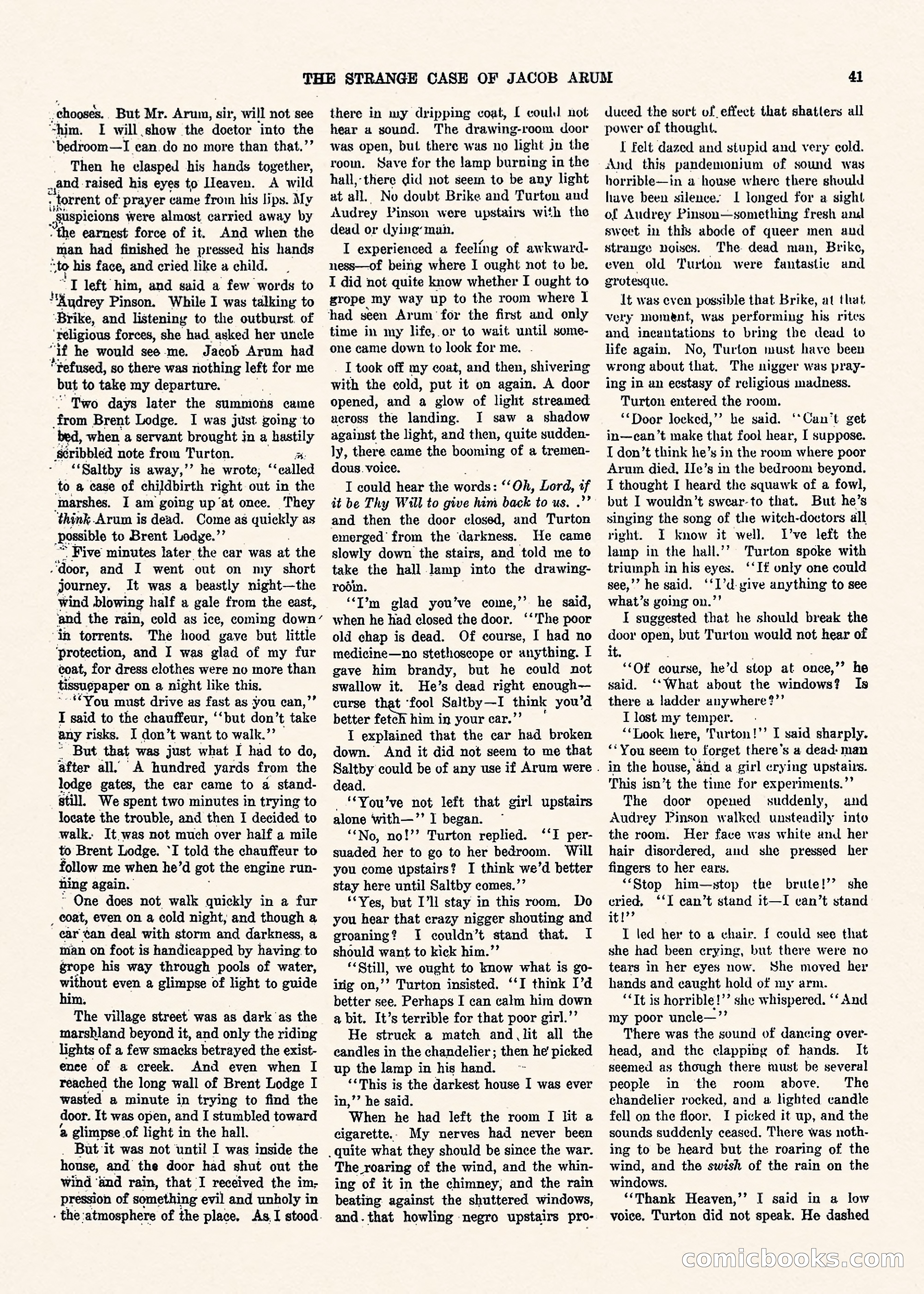 Weird Tales, Vol. II, No. 1 — page 42 of 98