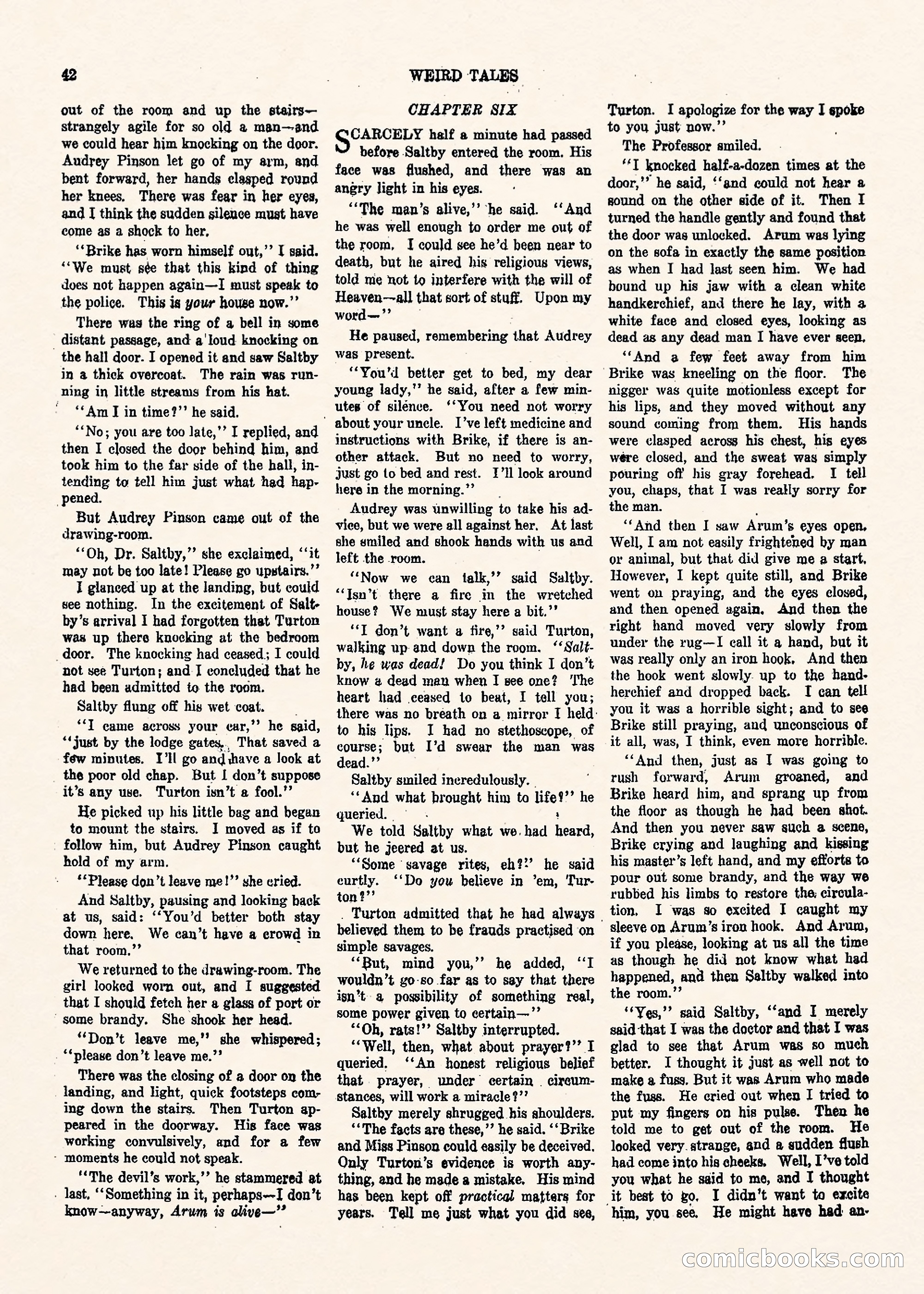 Weird Tales, Vol. II, No. 1 — page 43 of 98