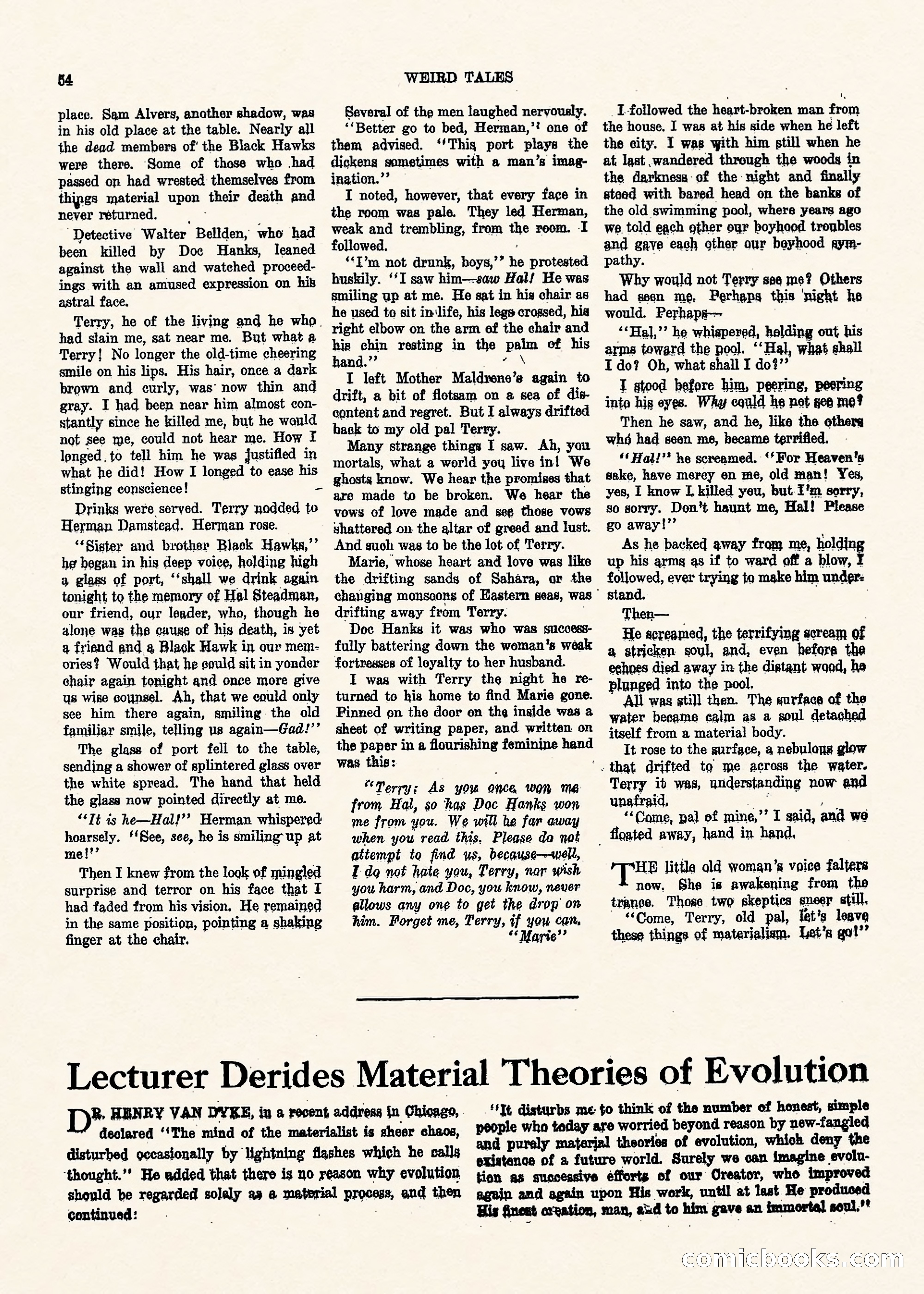 Weird Tales, Vol. II, No. 1 — page 55 of 98