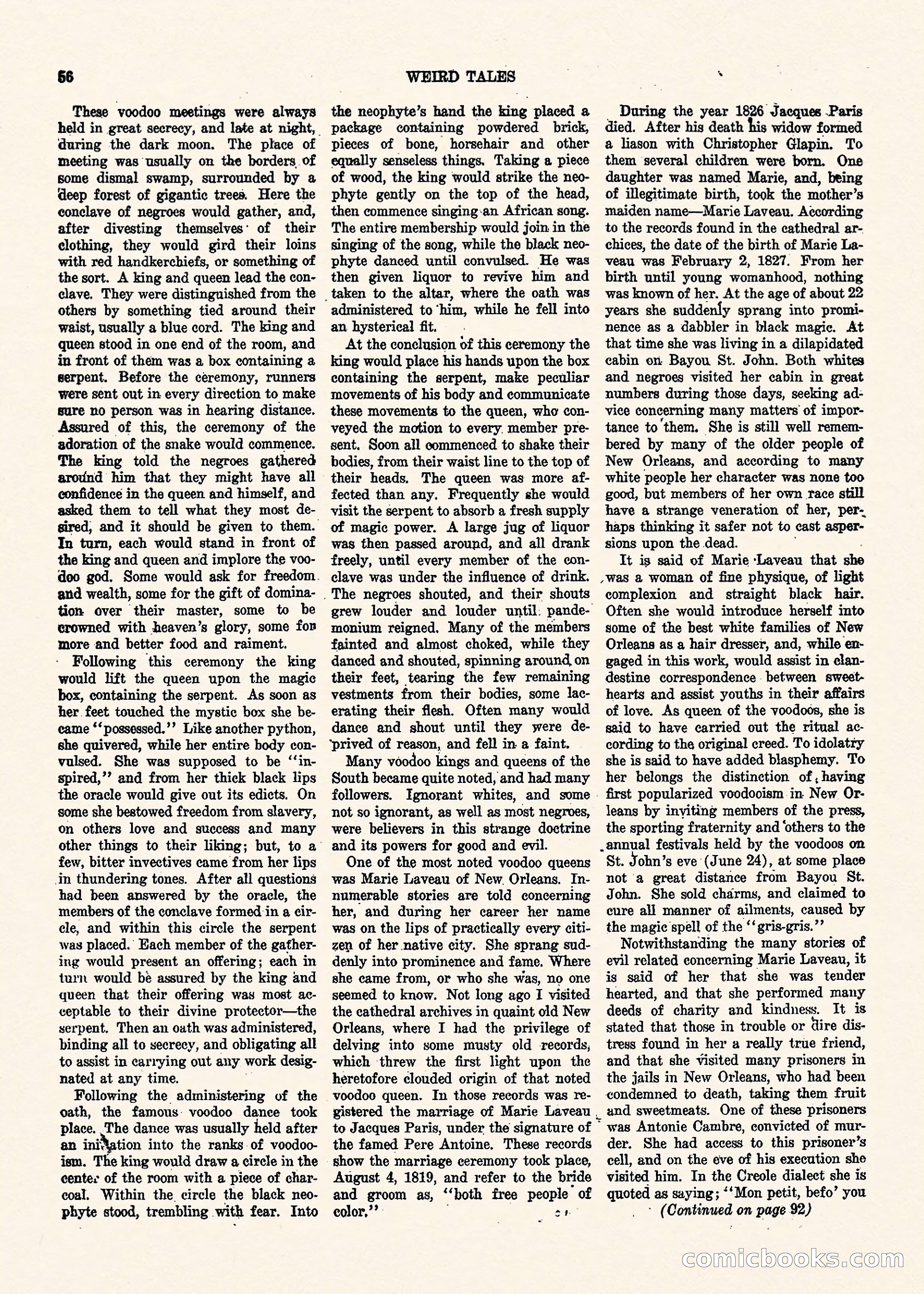 Weird Tales, Vol. II, No. 1 — page 57 of 98