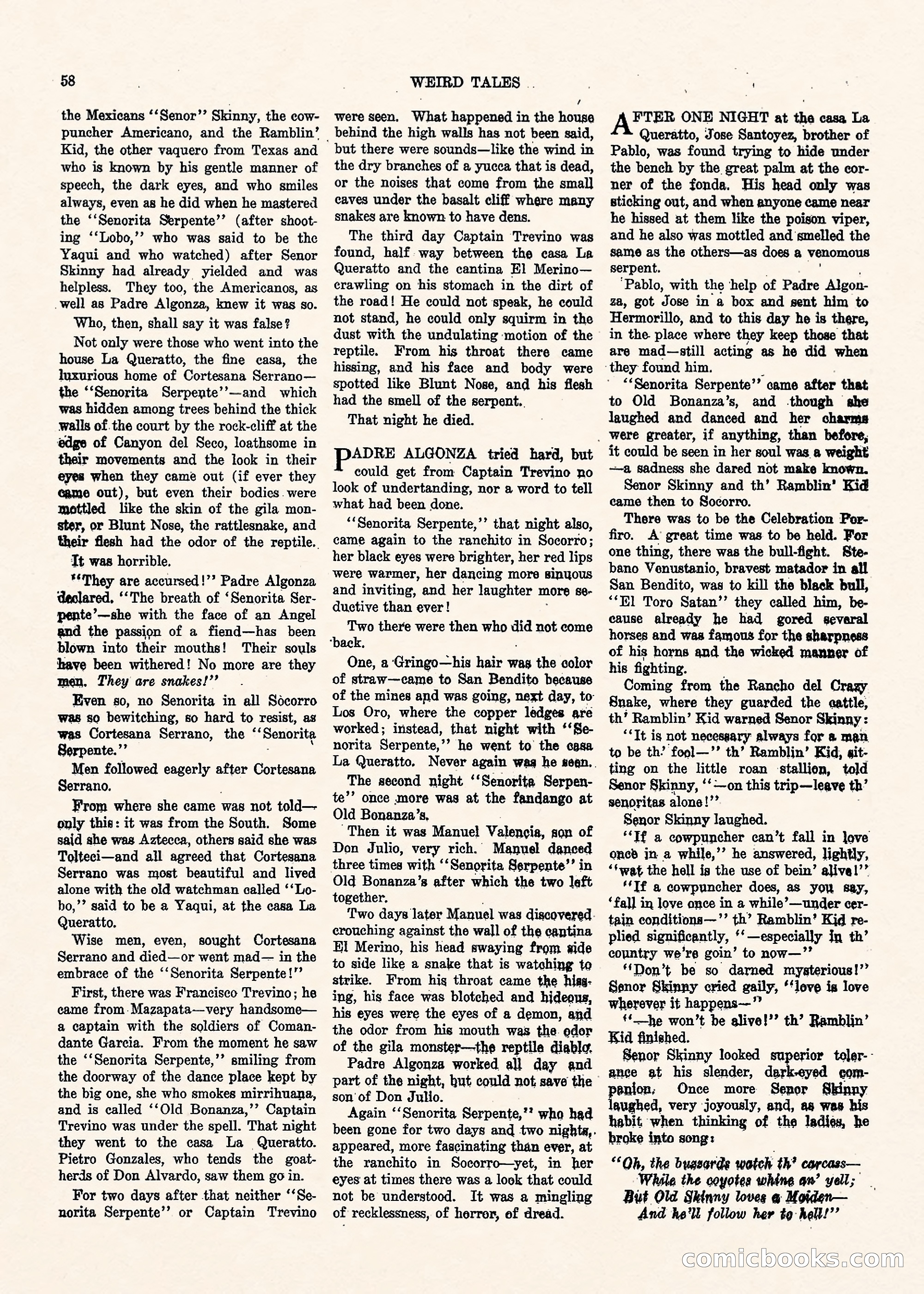 Weird Tales, Vol. II, No. 1 — page 59 of 98