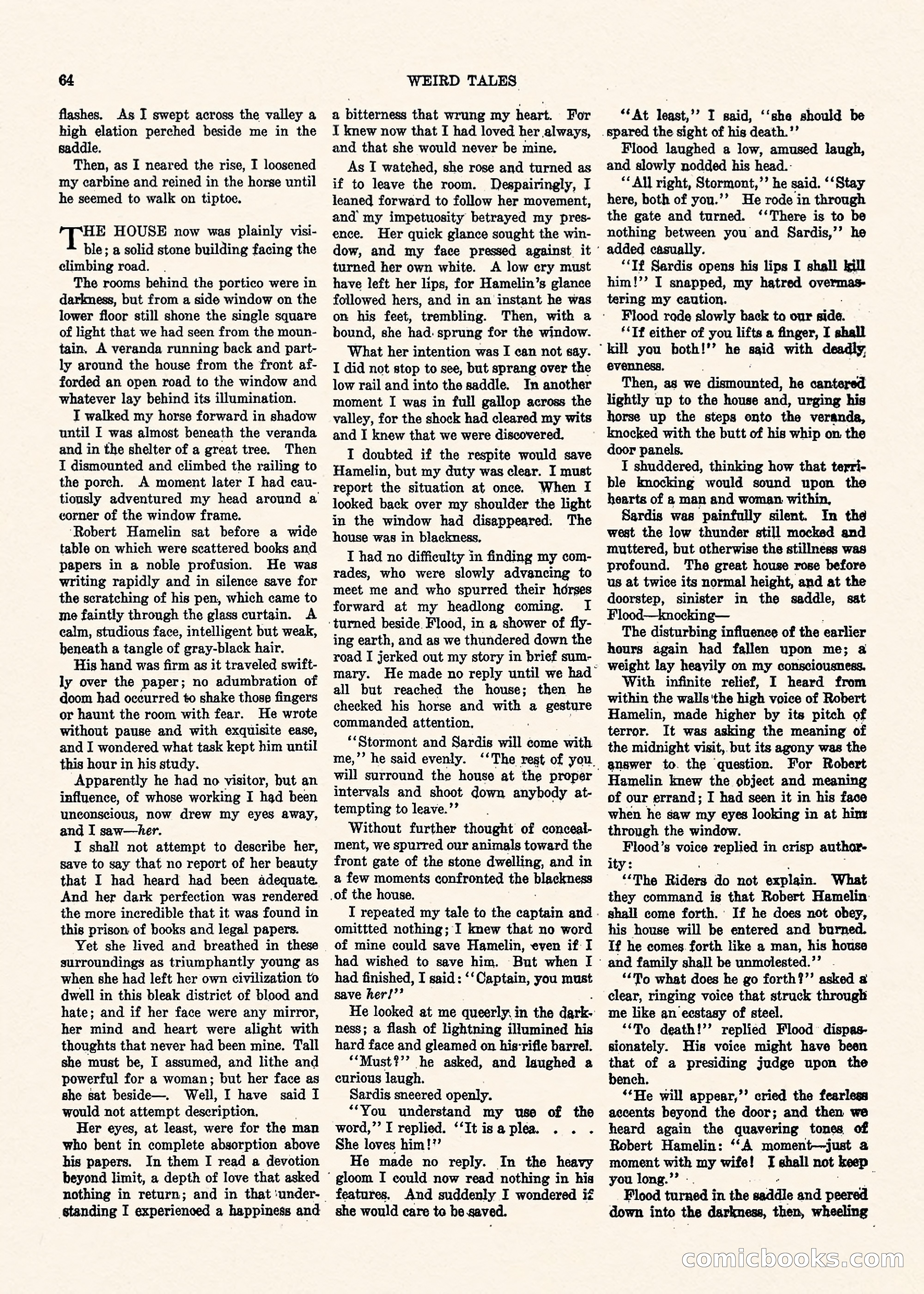 Weird Tales, Vol. II, No. 1 — page 65 of 98