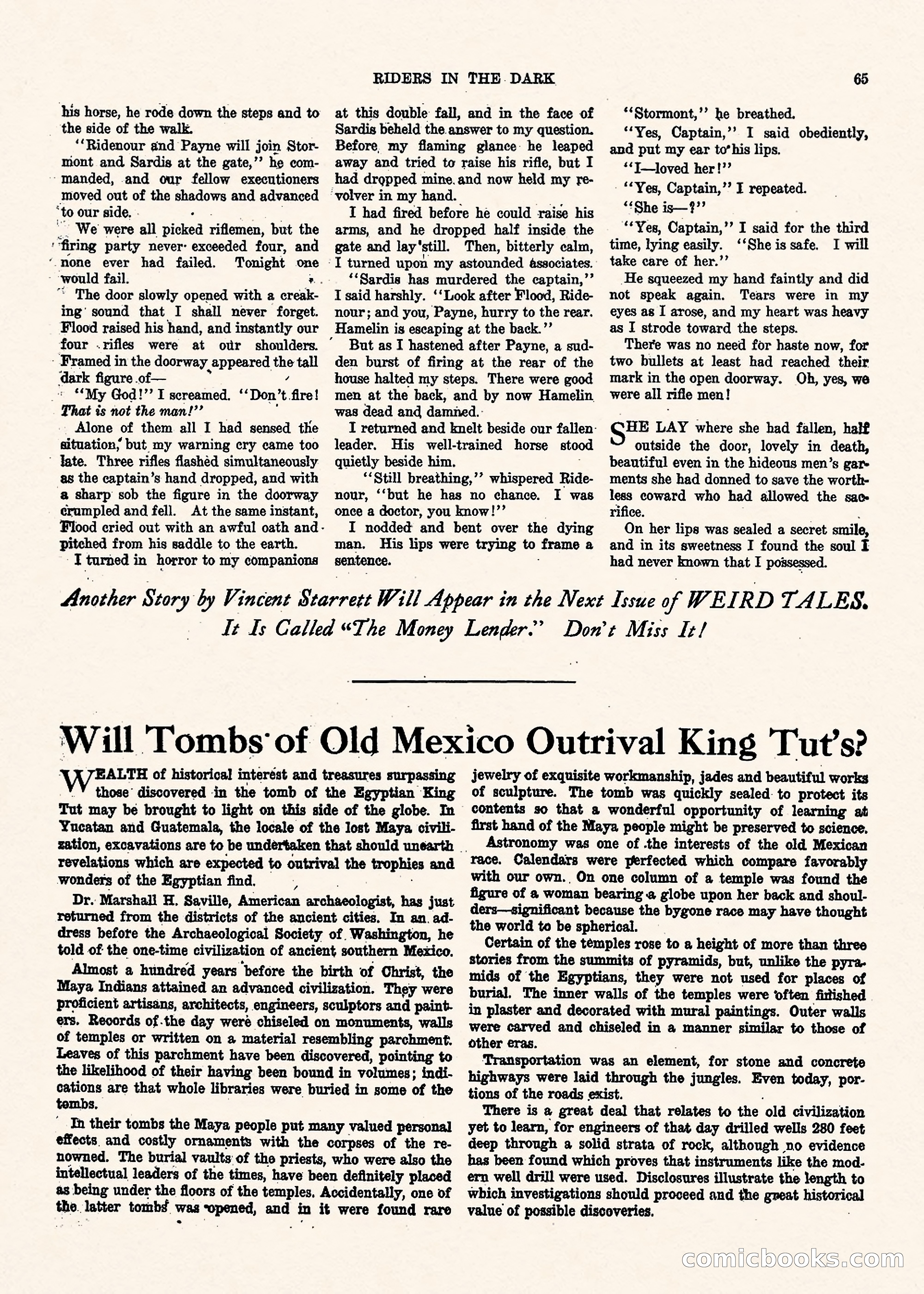 Weird Tales, Vol. II, No. 1 — page 66 of 98
