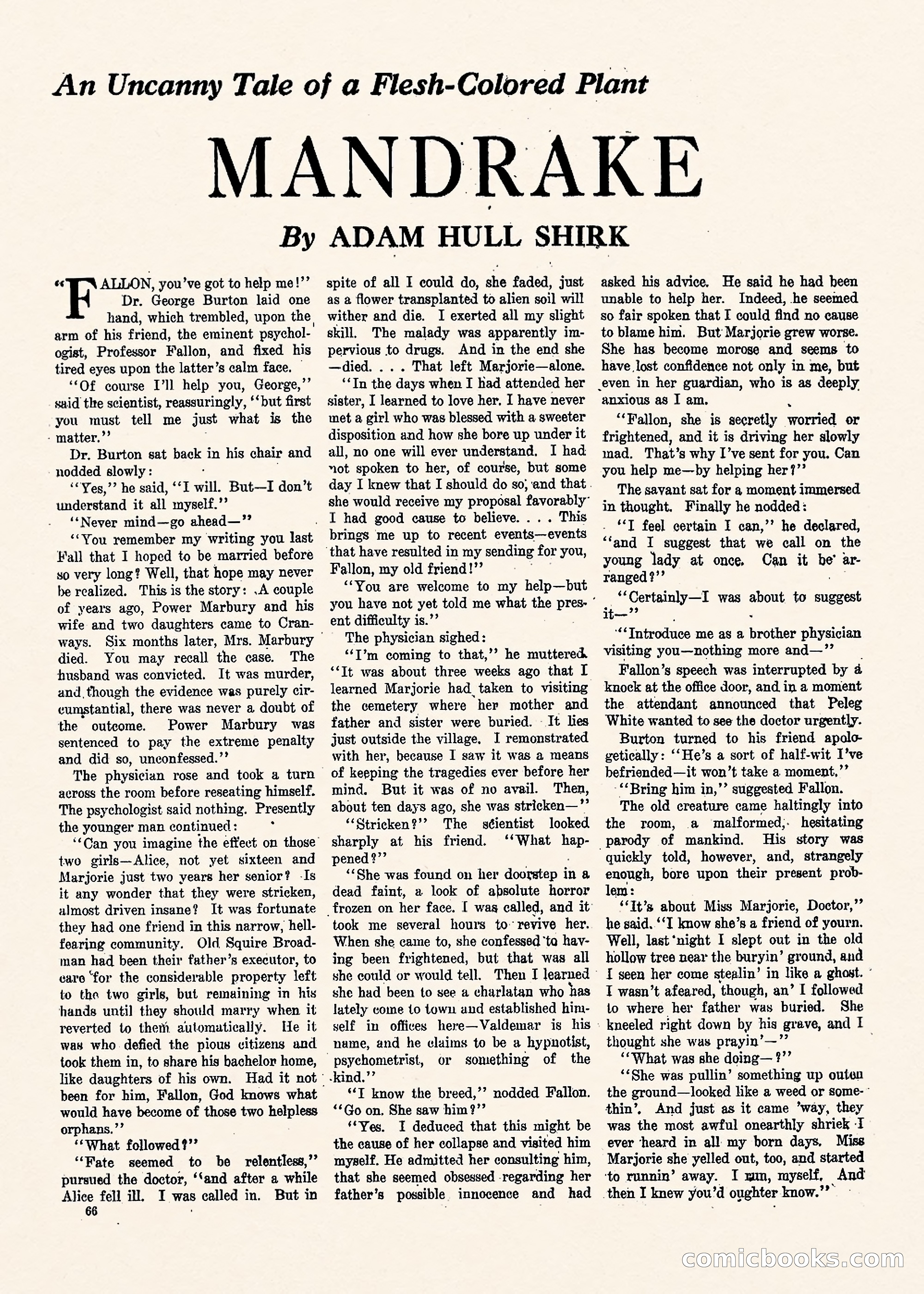 Weird Tales, Vol. II, No. 1 — page 67 of 98