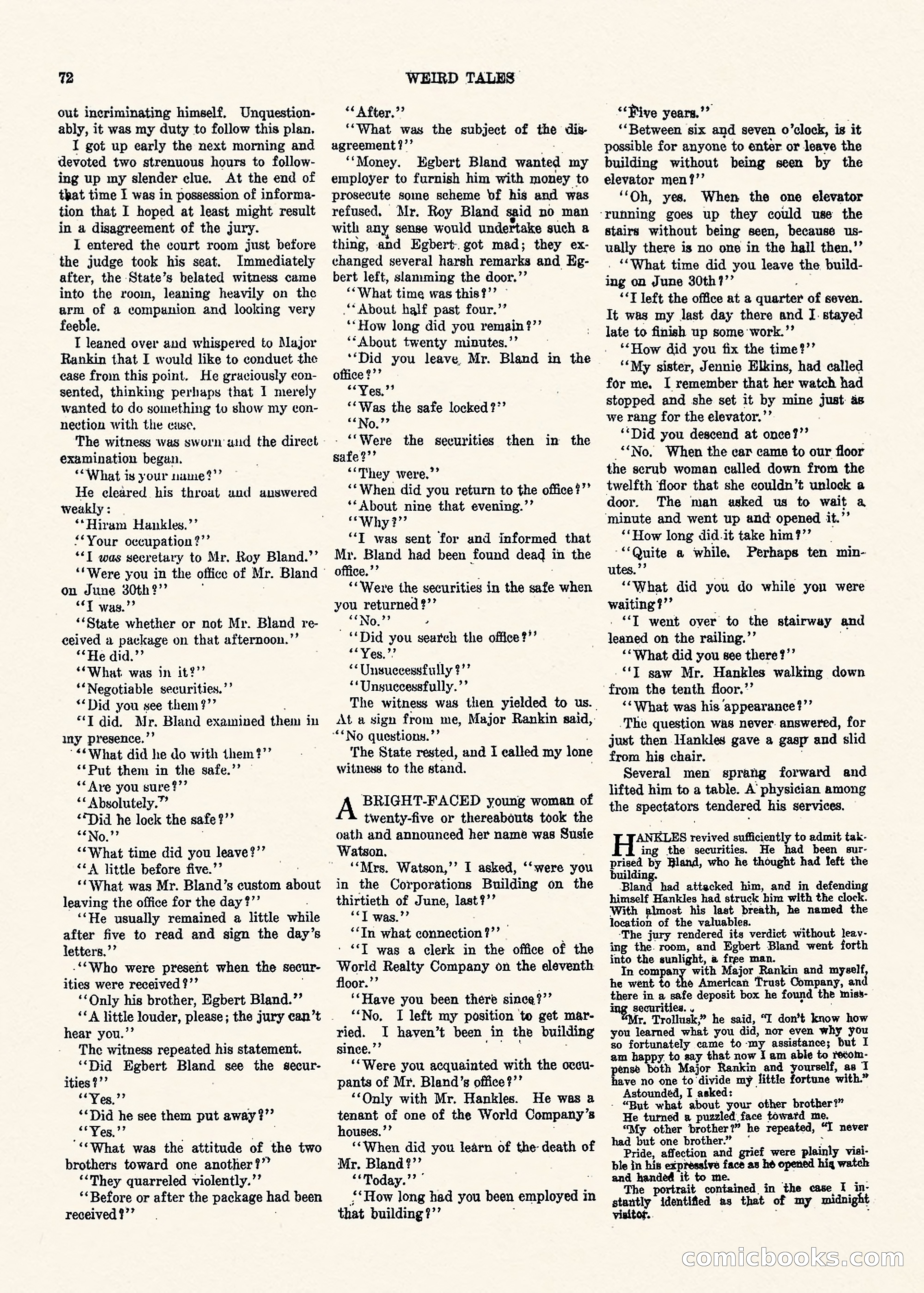 Weird Tales, Vol. II, No. 1 — page 73 of 98