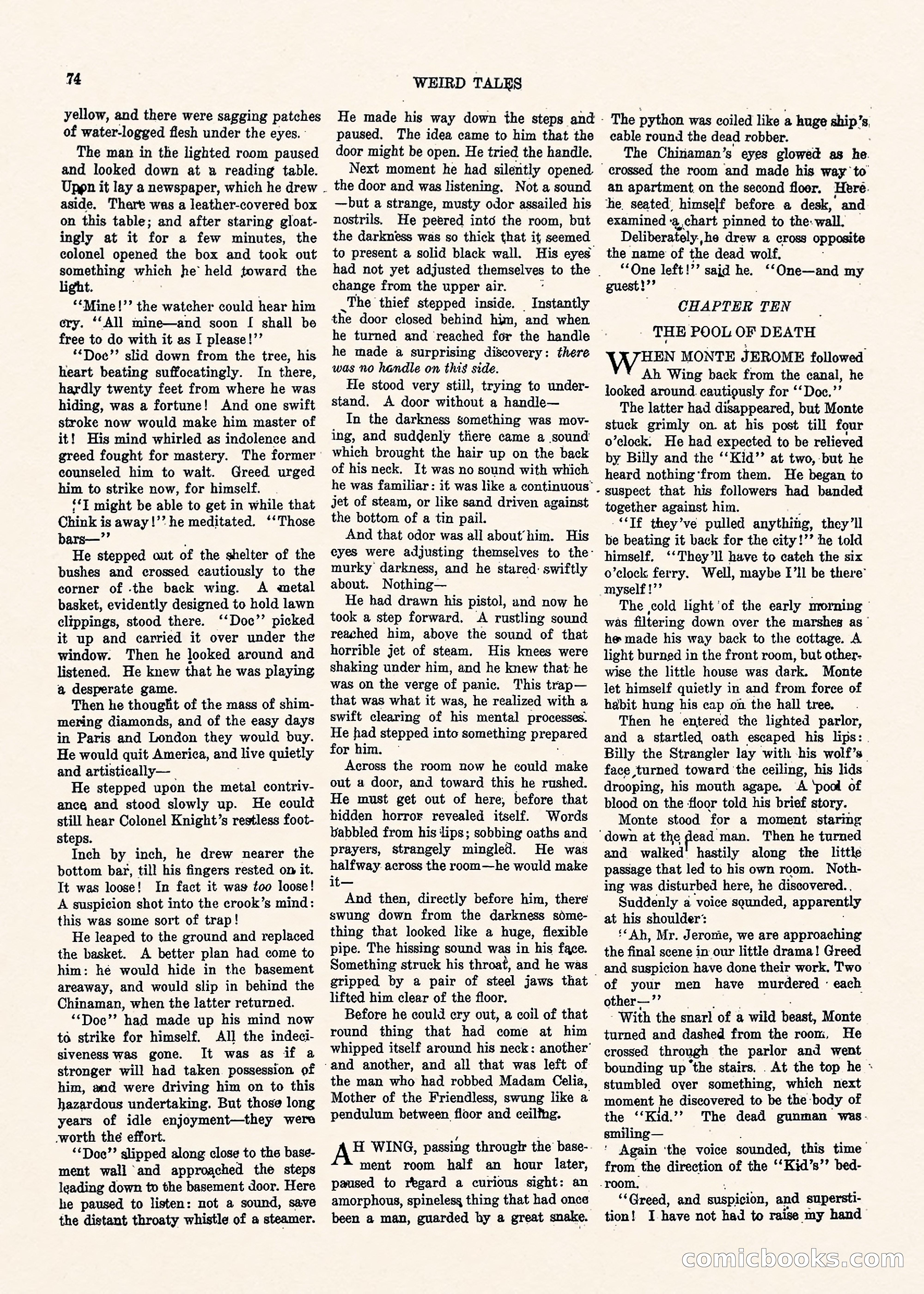 Weird Tales, Vol. II, No. 1 — page 75 of 98