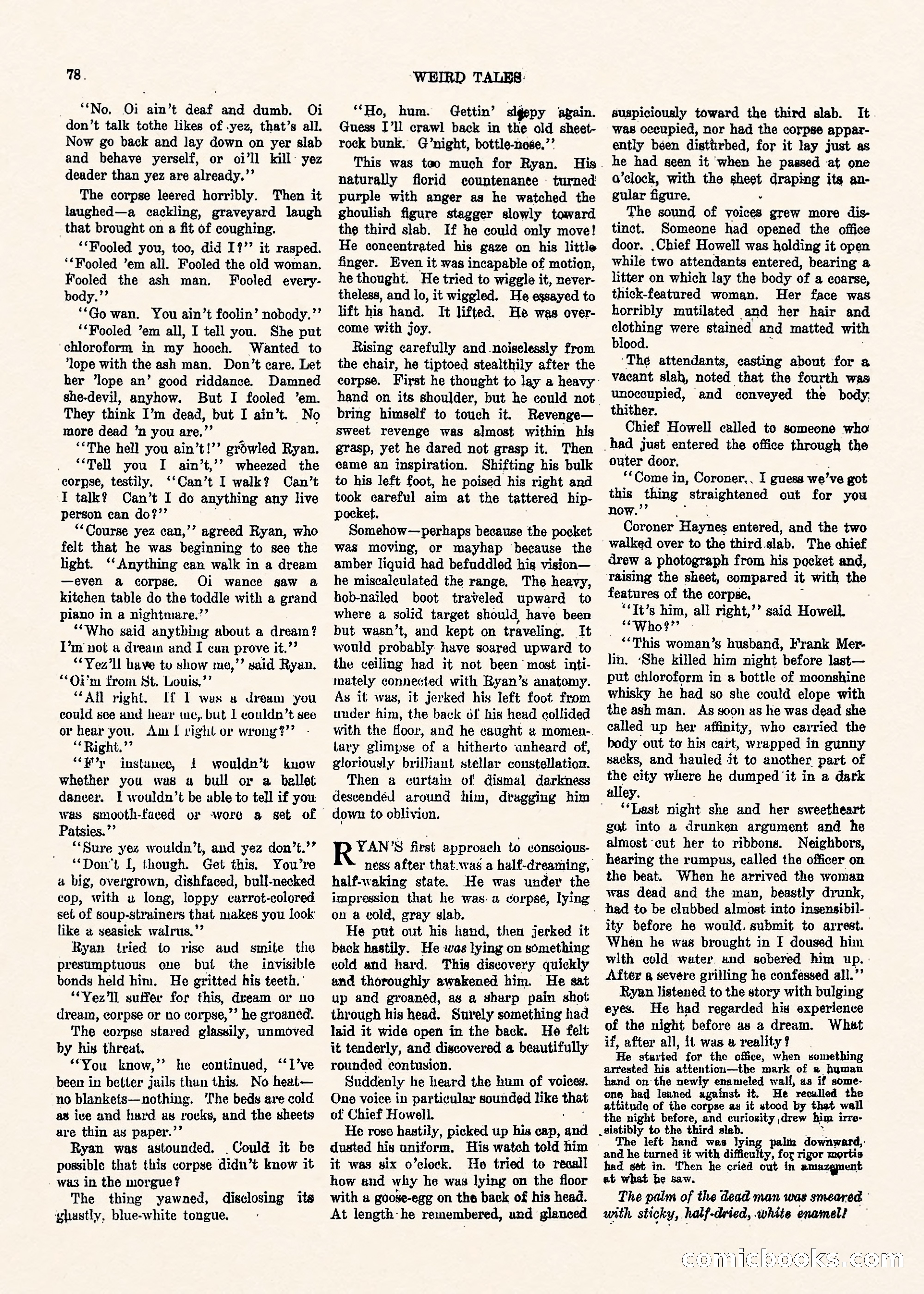 Weird Tales, Vol. II, No. 1 — page 79 of 98