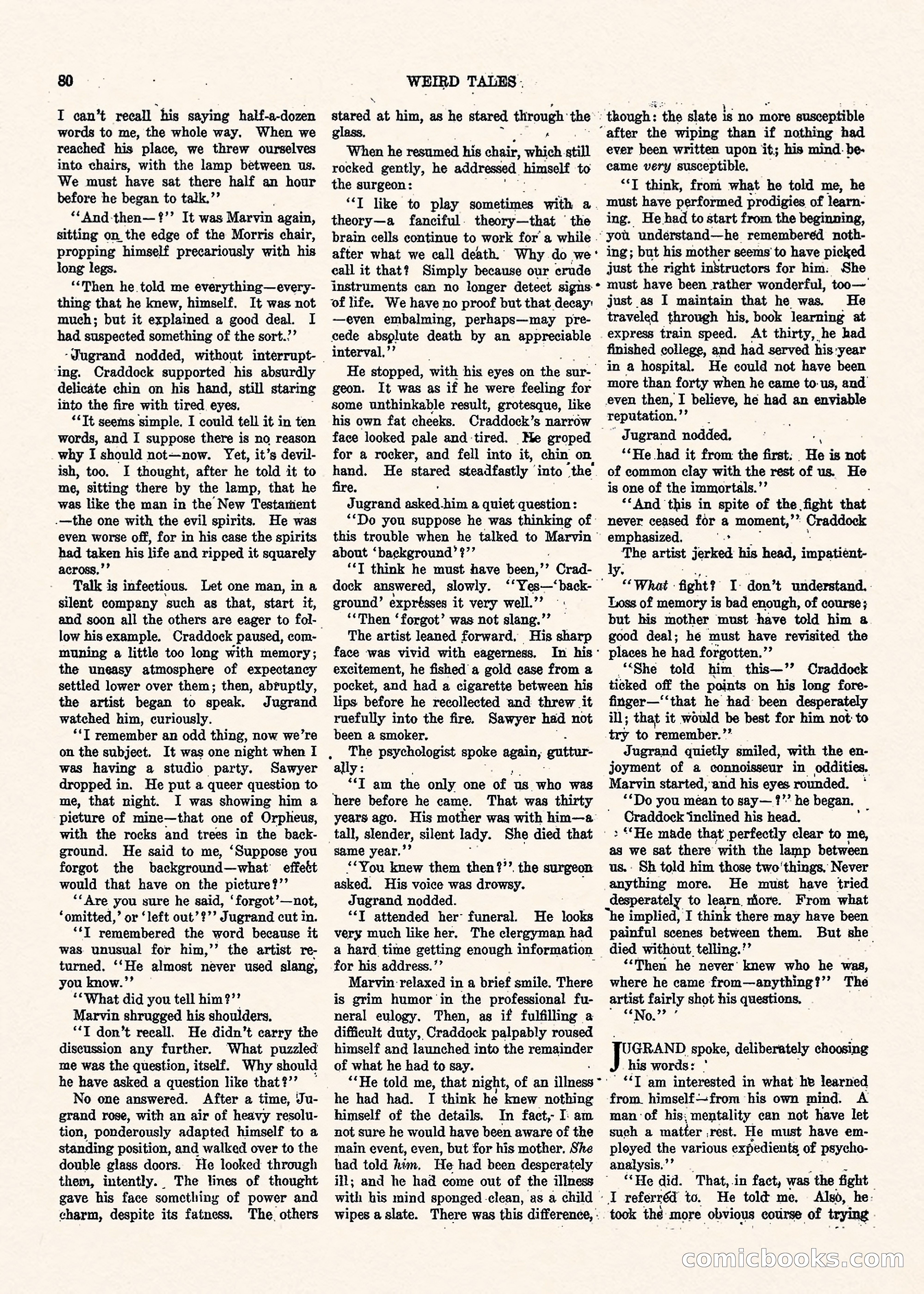 Weird Tales, Vol. II, No. 1 — page 81 of 98