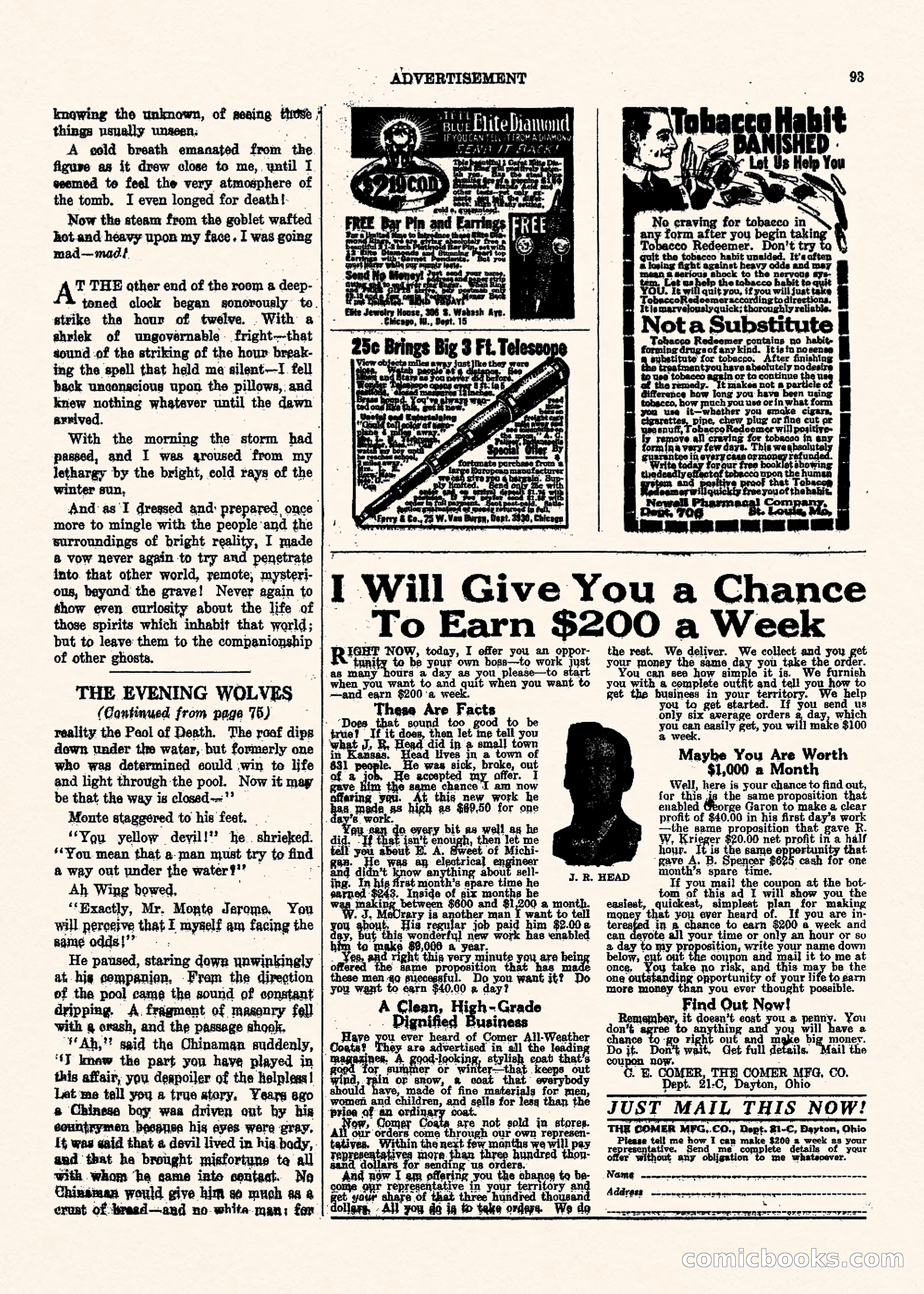 Weird Tales, Vol. II, No. 1 — page 94 of 98