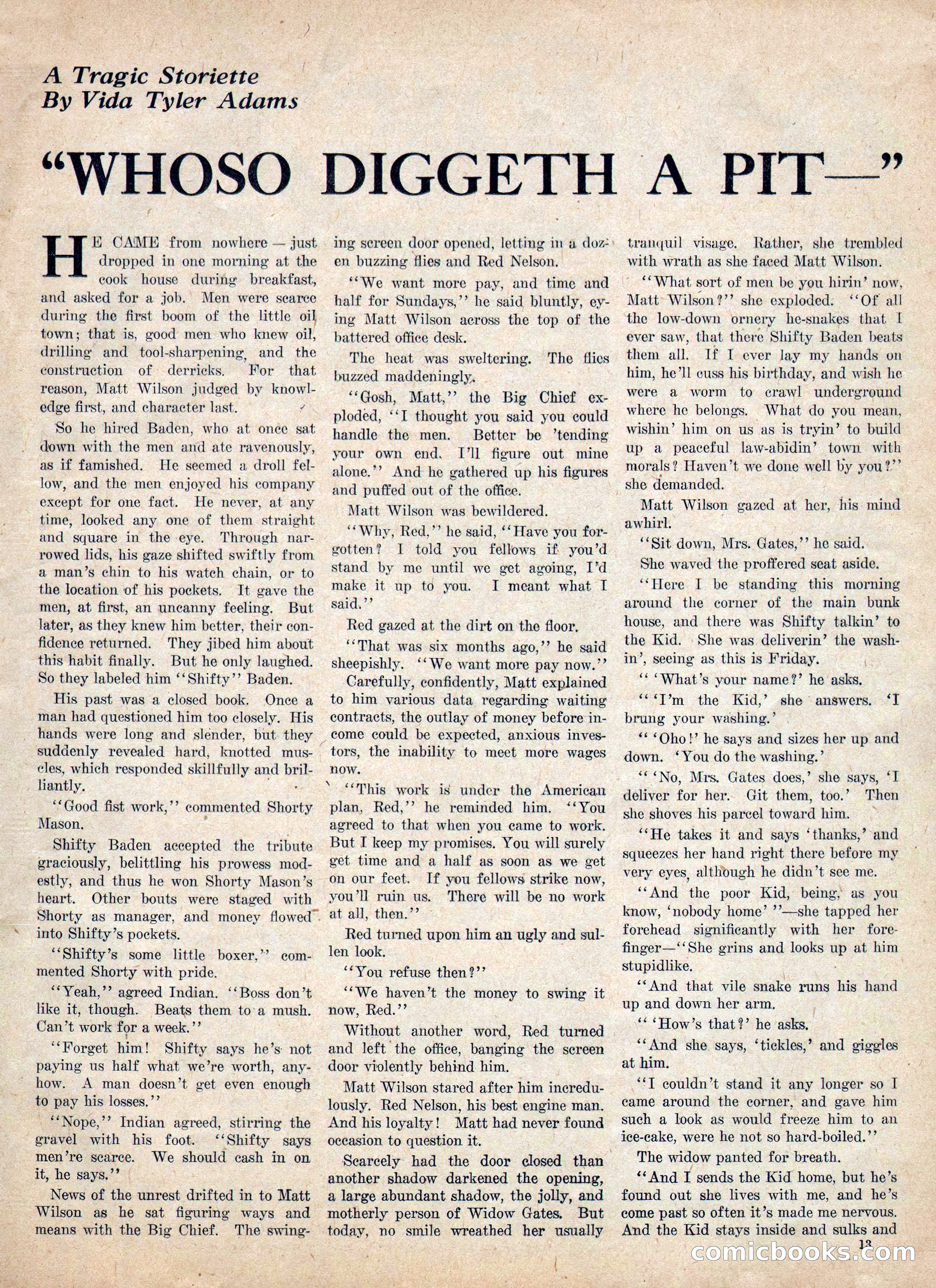 Weird Tales, Vol. IV, No. 2 — page 15 of 196
