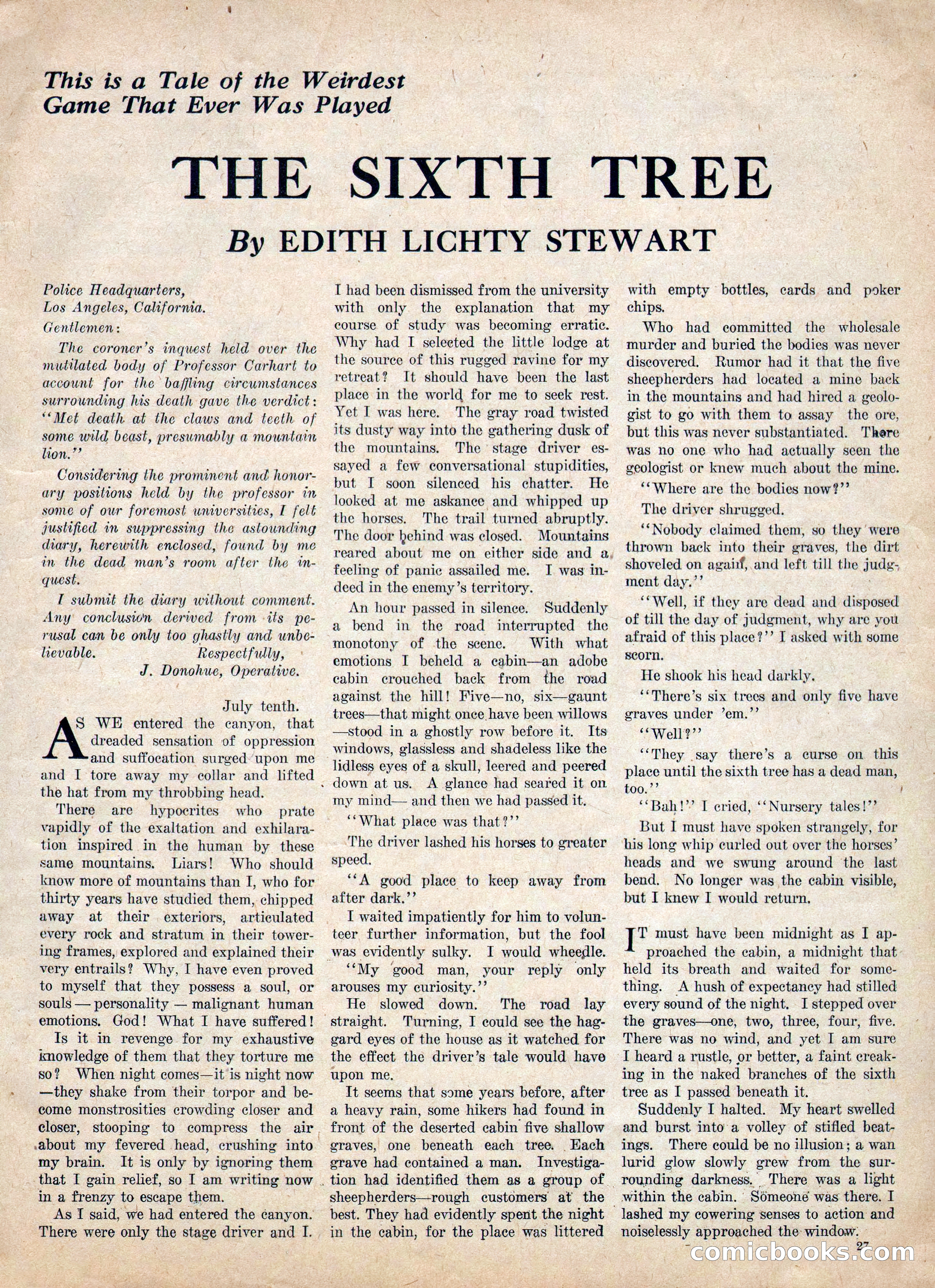 Weird Tales, Vol. IV, No. 2 — page 29 of 196