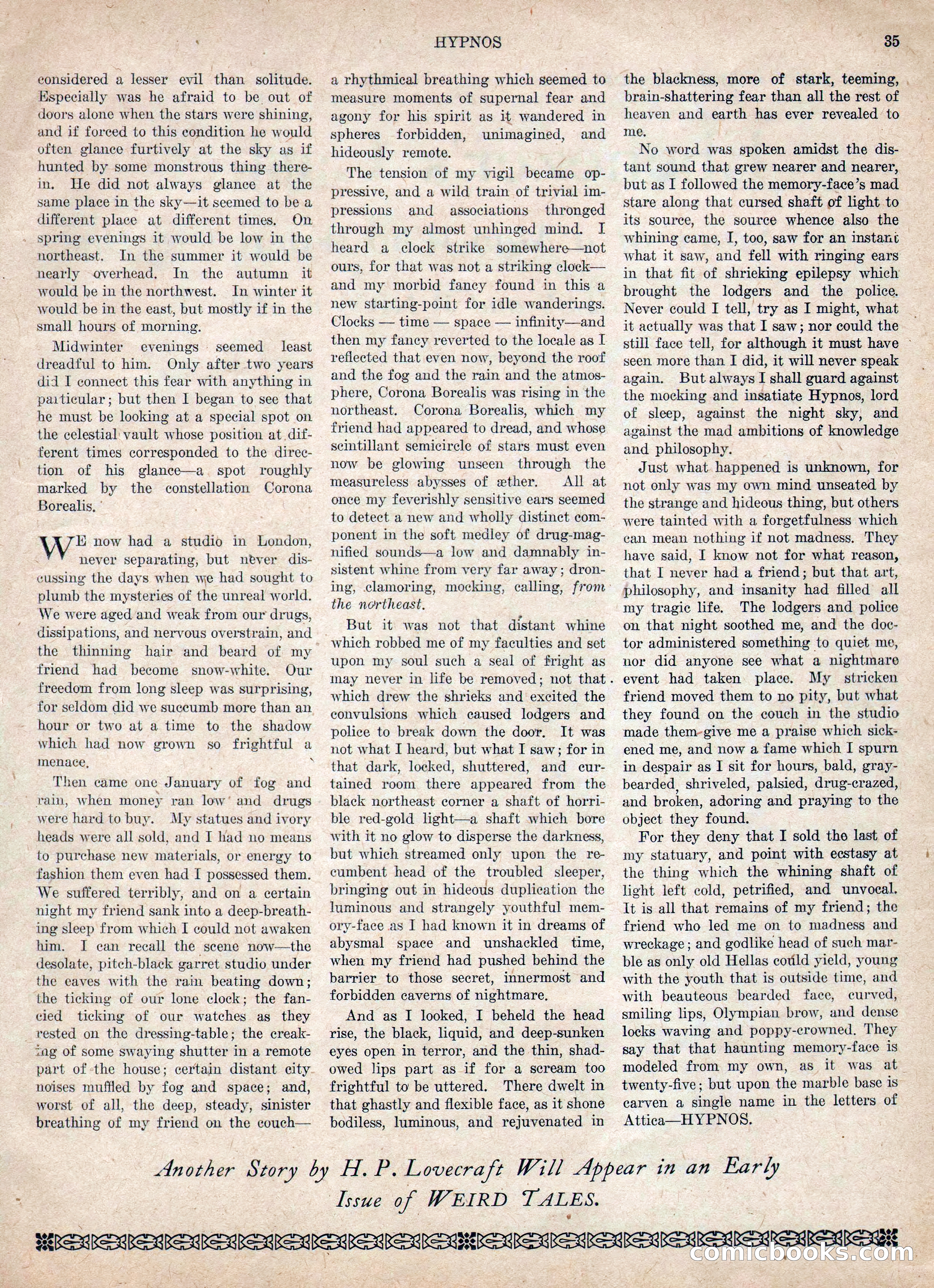 Weird Tales, Vol. IV, No. 2 — page 37 of 196