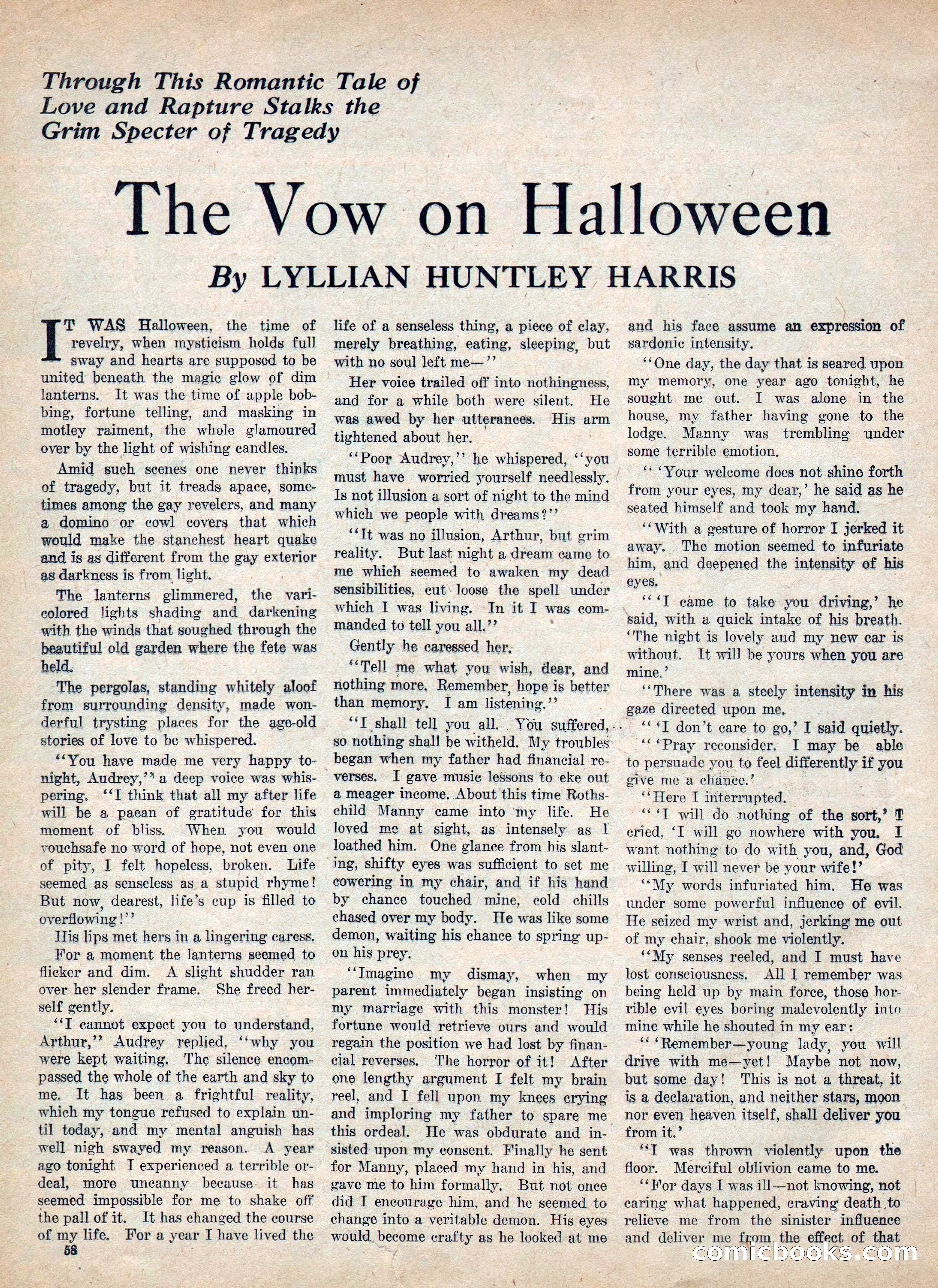 Weird Tales, Vol. IV, No. 2 — page 60 of 196